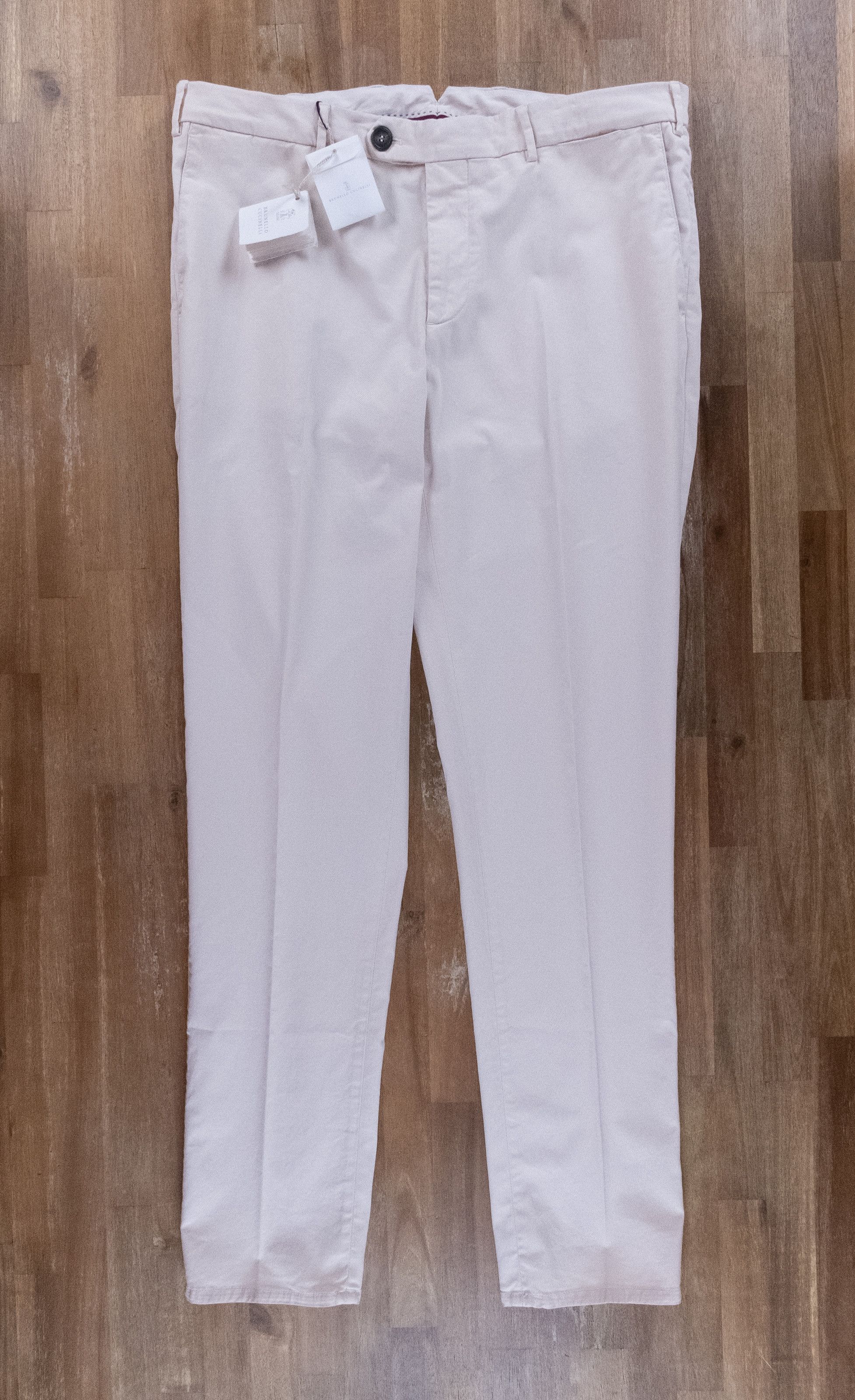 Brunello Cucinelli BRUNELLO CUCINELLI off white cotton pants trousers 38 Size US 38 / EU 54 - 1 Thumbnail