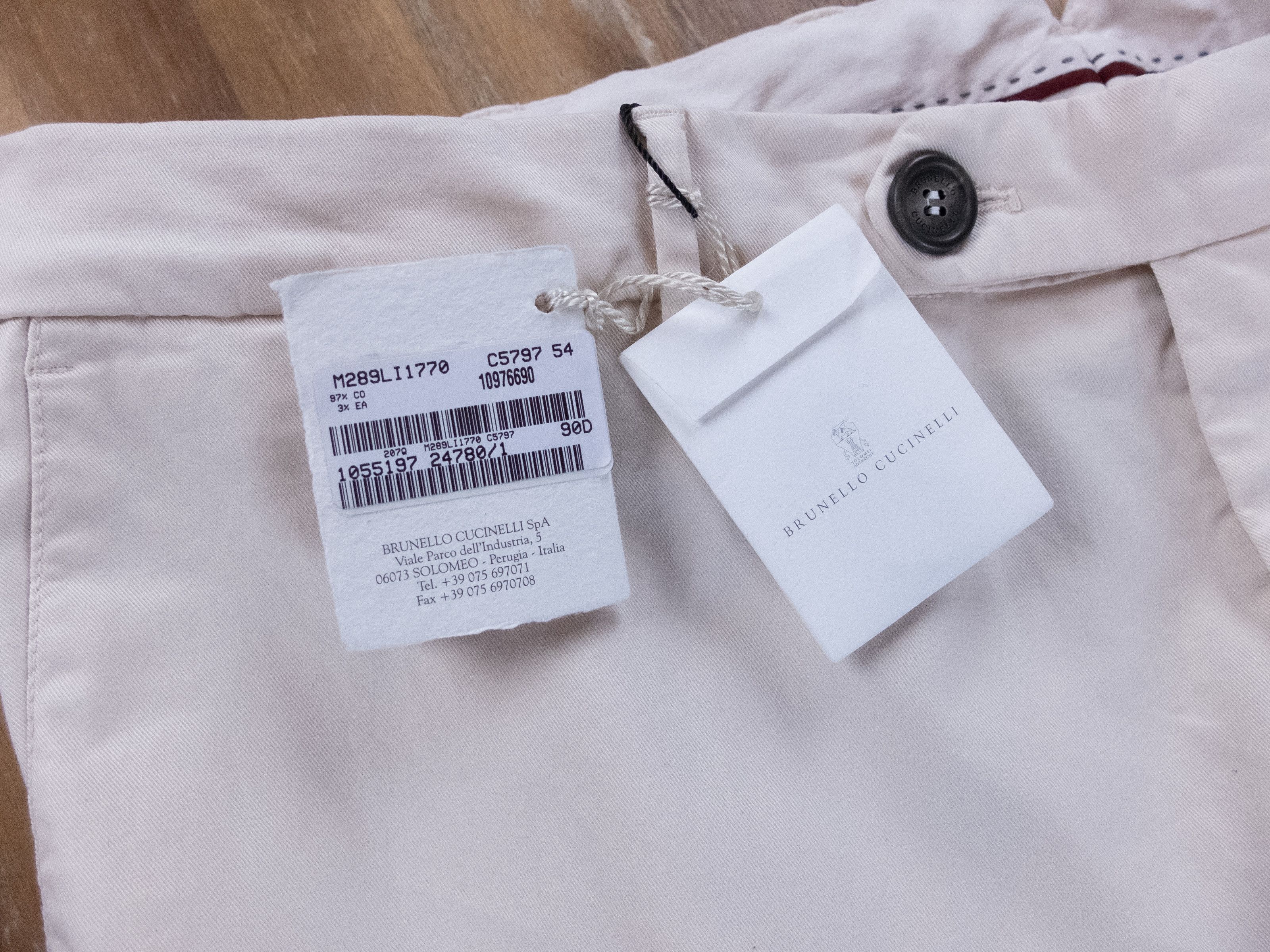 Brunello Cucinelli BRUNELLO CUCINELLI off white cotton pants trousers 38 Size US 38 / EU 54 - 5 Thumbnail
