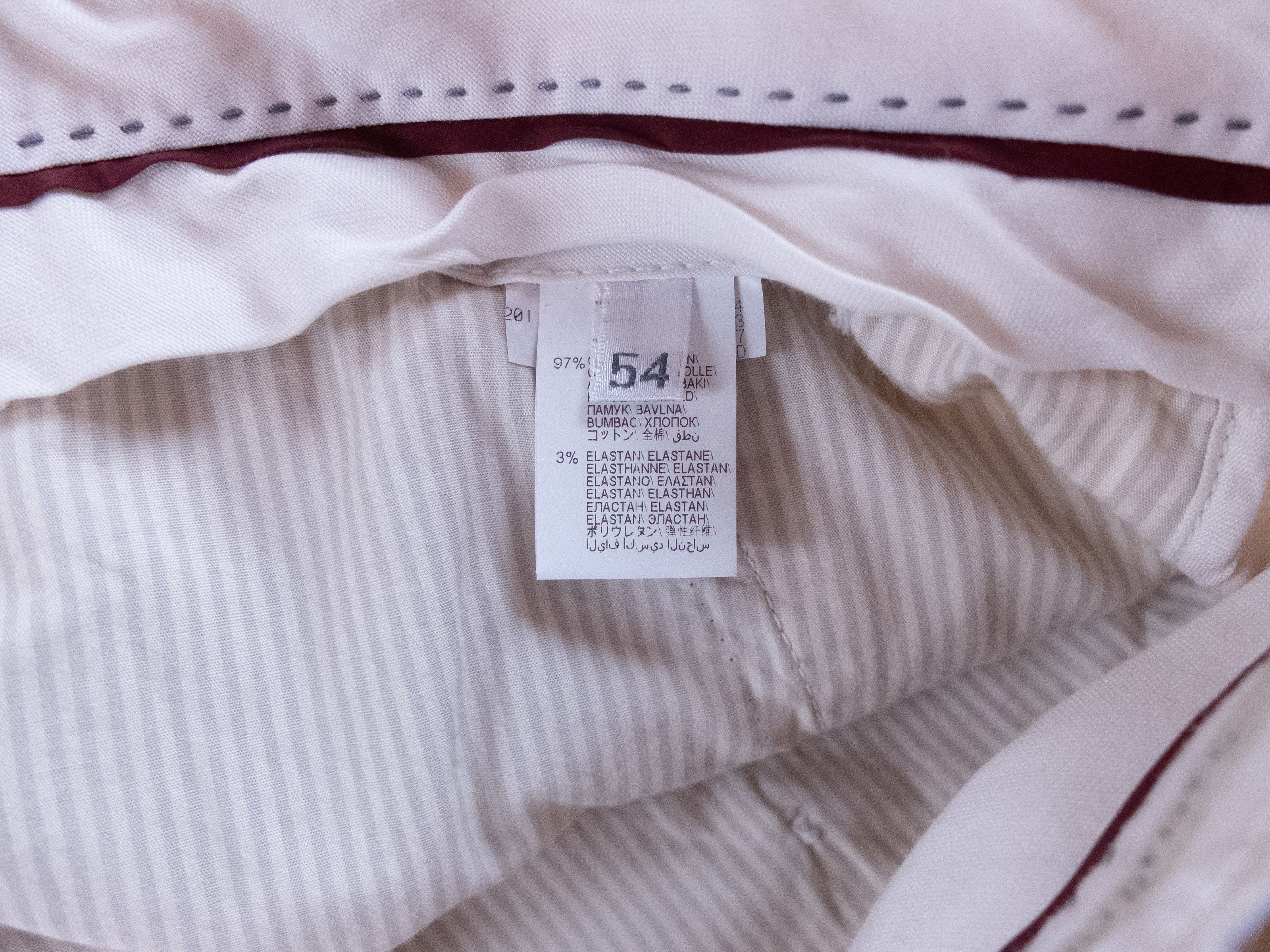 Brunello Cucinelli BRUNELLO CUCINELLI off white cotton pants trousers 38 Size US 38 / EU 54 - 8 Thumbnail