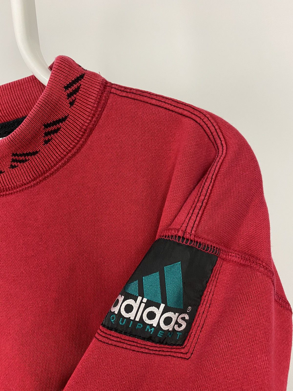 Adidas × Vintage Adidas Equipment vintage spellout sweatshirt EQT center logo Size US L / EU 52-54 / 3 - 5 Thumbnail