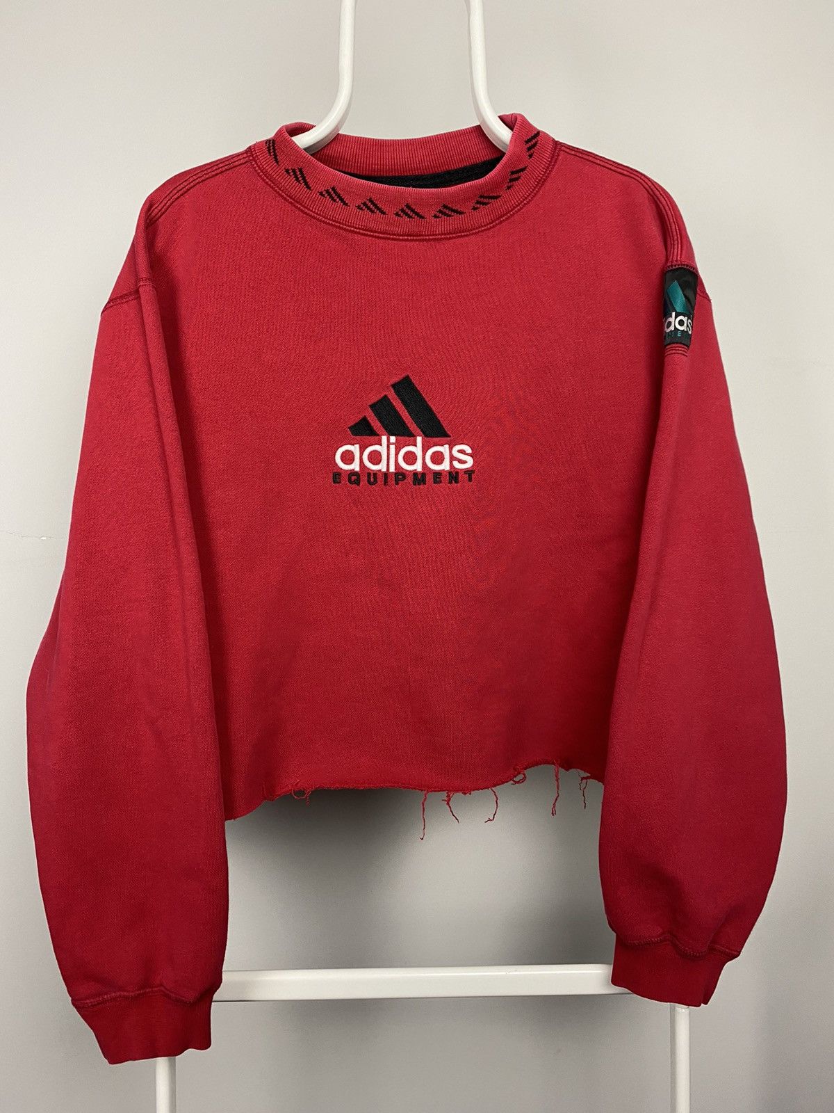 Adidas × Vintage Adidas Equipment vintage spellout sweatshirt EQT center logo Size US L / EU 52-54 / 3 - 2 Thumbnail