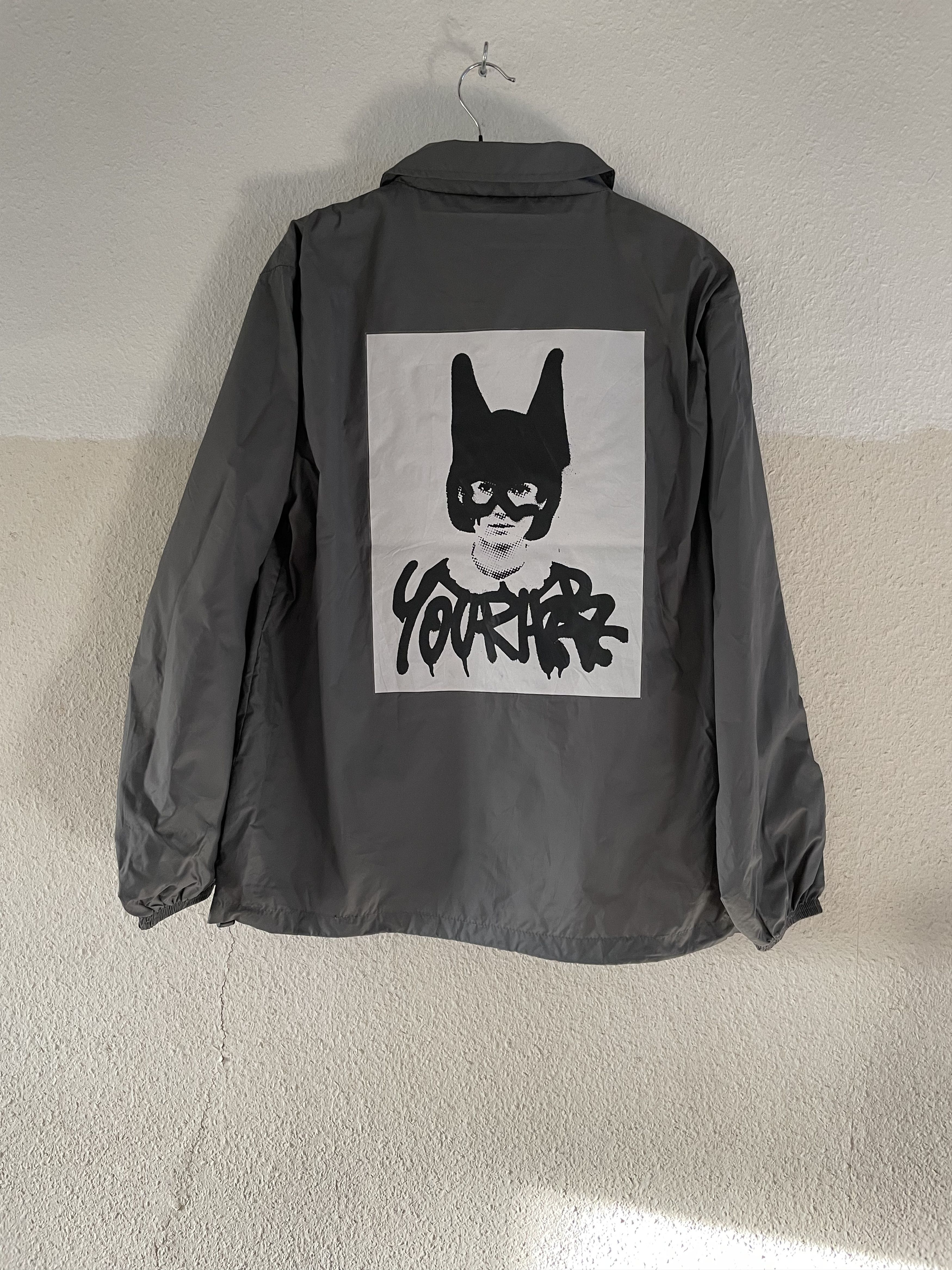 Vintage bomber zip parka jacket - not biker leather hoodie Size US L / EU 52-54 / 3 - 1 Thumbnail