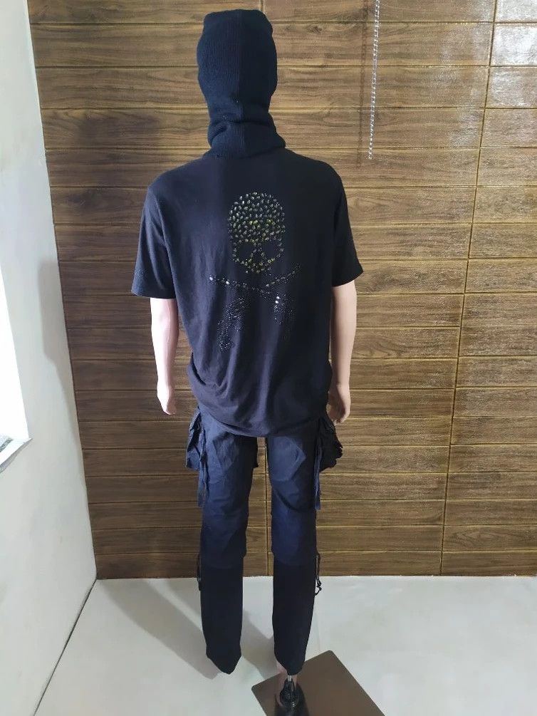 Japanese Brand Cavaria 2 tone Black Cargo Gas Mask Tactical Punk Pants Size US 30 / EU 46 - 9 Thumbnail