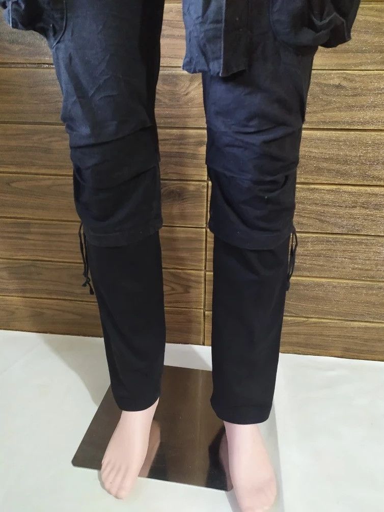 Japanese Brand Cavaria 2 tone Black Cargo Gas Mask Tactical Punk Pants Size US 30 / EU 46 - 5 Thumbnail