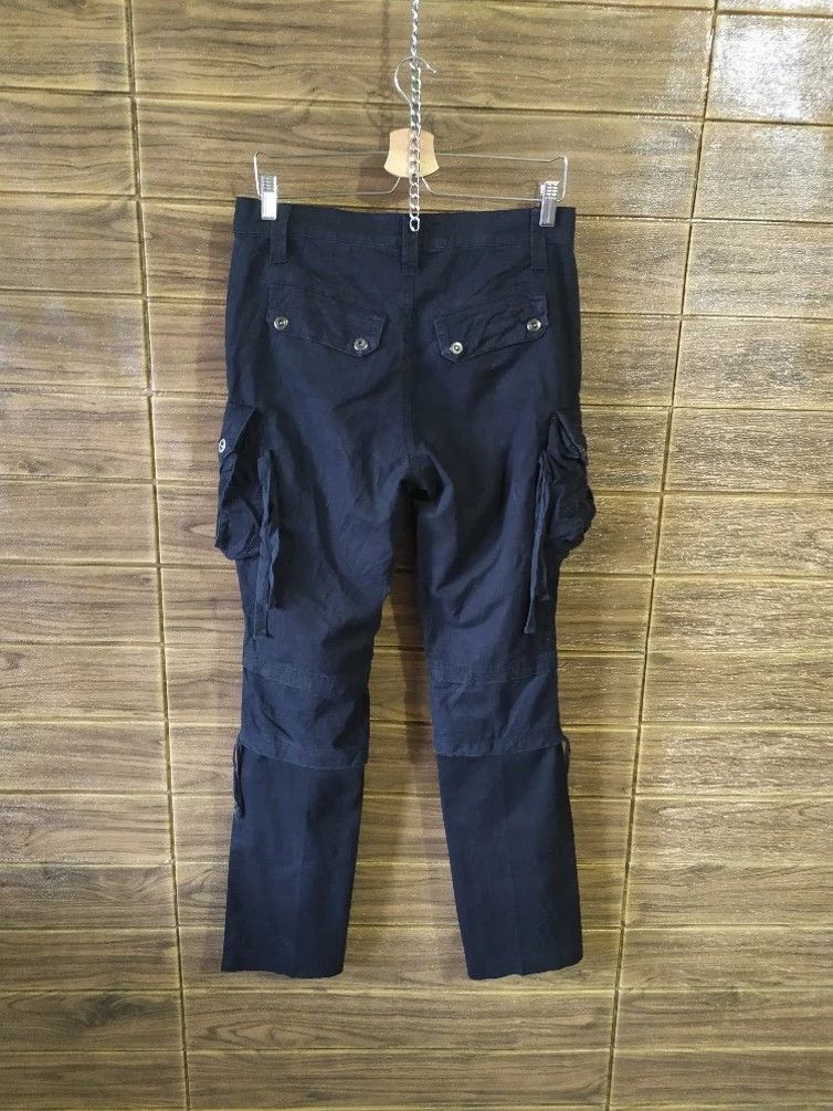 Japanese Brand Cavaria 2 tone Black Cargo Gas Mask Tactical Punk Pants Size US 30 / EU 46 - 16 Thumbnail
