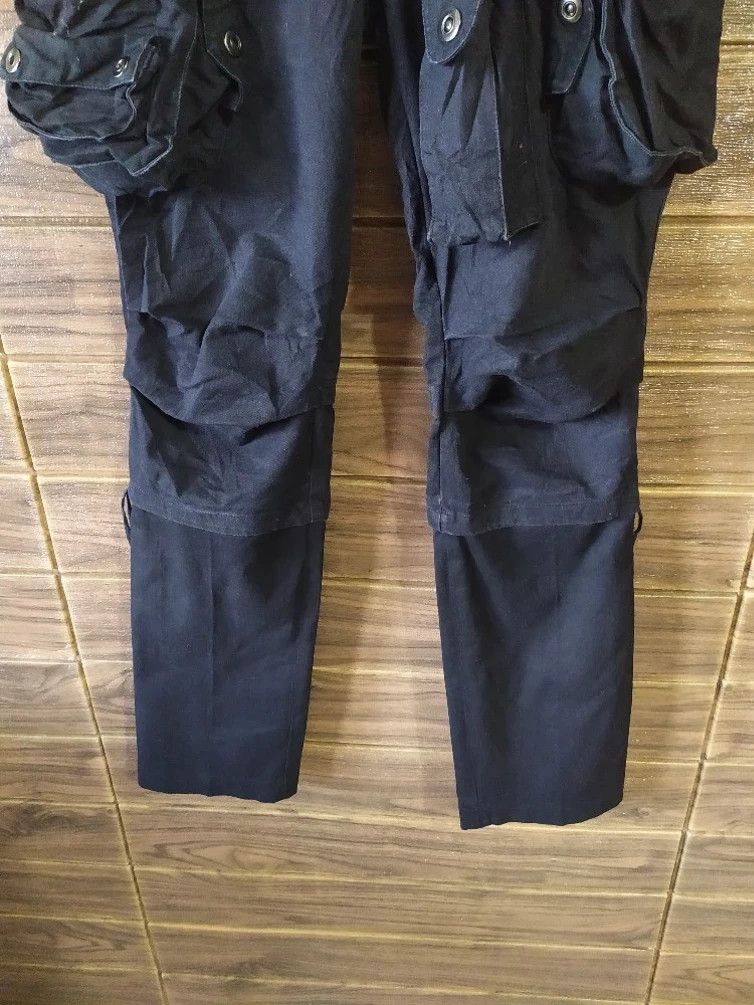 Japanese Brand Cavaria 2 tone Black Cargo Gas Mask Tactical Punk Pants Size US 30 / EU 46 - 15 Thumbnail