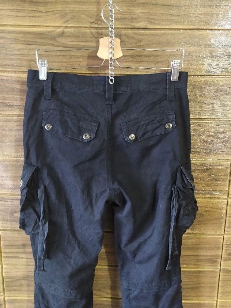 Japanese Brand Cavaria 2 tone Black Cargo Gas Mask Tactical Punk Pants Size US 30 / EU 46 - 17 Thumbnail