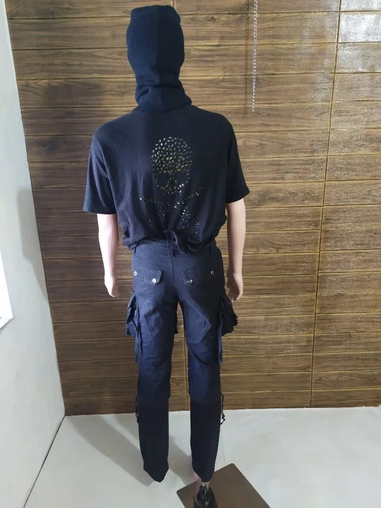 Japanese Brand Cavaria 2 tone Black Cargo Gas Mask Tactical Punk Pants Size US 30 / EU 46 - 8 Thumbnail