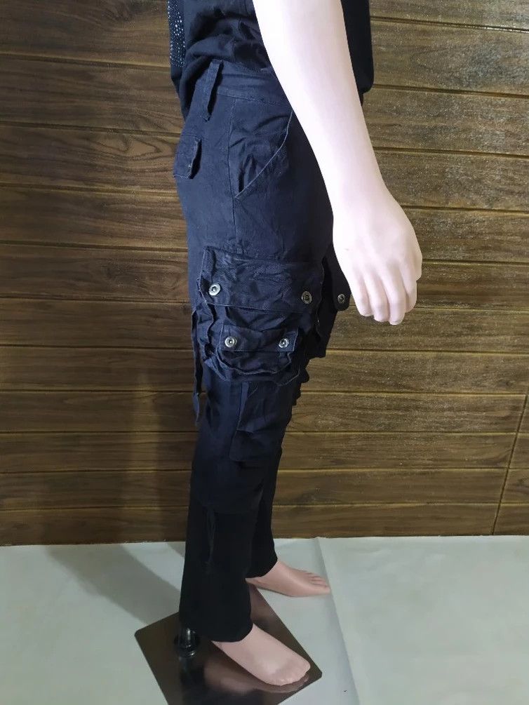 Japanese Brand Cavaria 2 tone Black Cargo Gas Mask Tactical Punk Pants Size US 30 / EU 46 - 3 Thumbnail