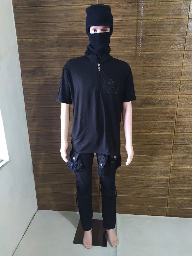 Japanese Brand Cavaria 2 tone Black Cargo Gas Mask Tactical Punk Pants Size US 30 / EU 46 - 1 Thumbnail