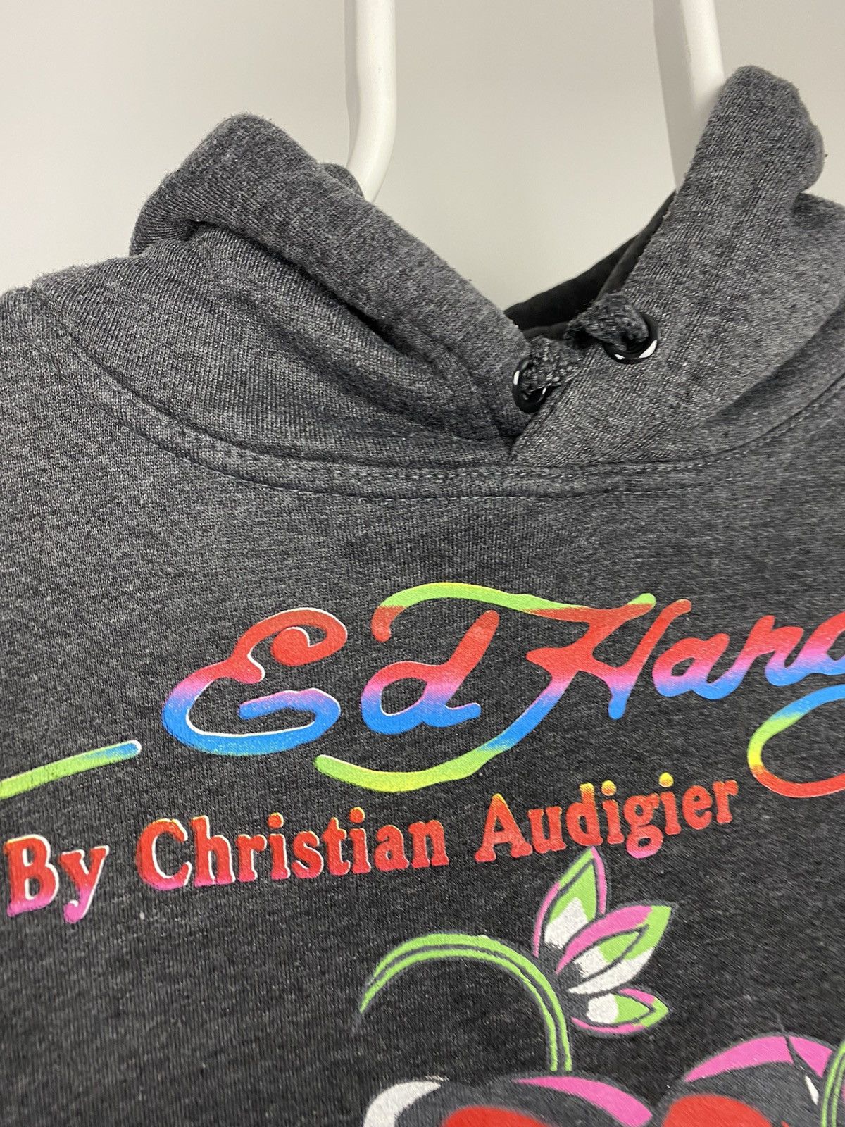 Ed Hardy Ed Hardy vintage hoodie Christian Audiger grey tattoo Size US L / EU 52-54 / 3 - 3 Thumbnail