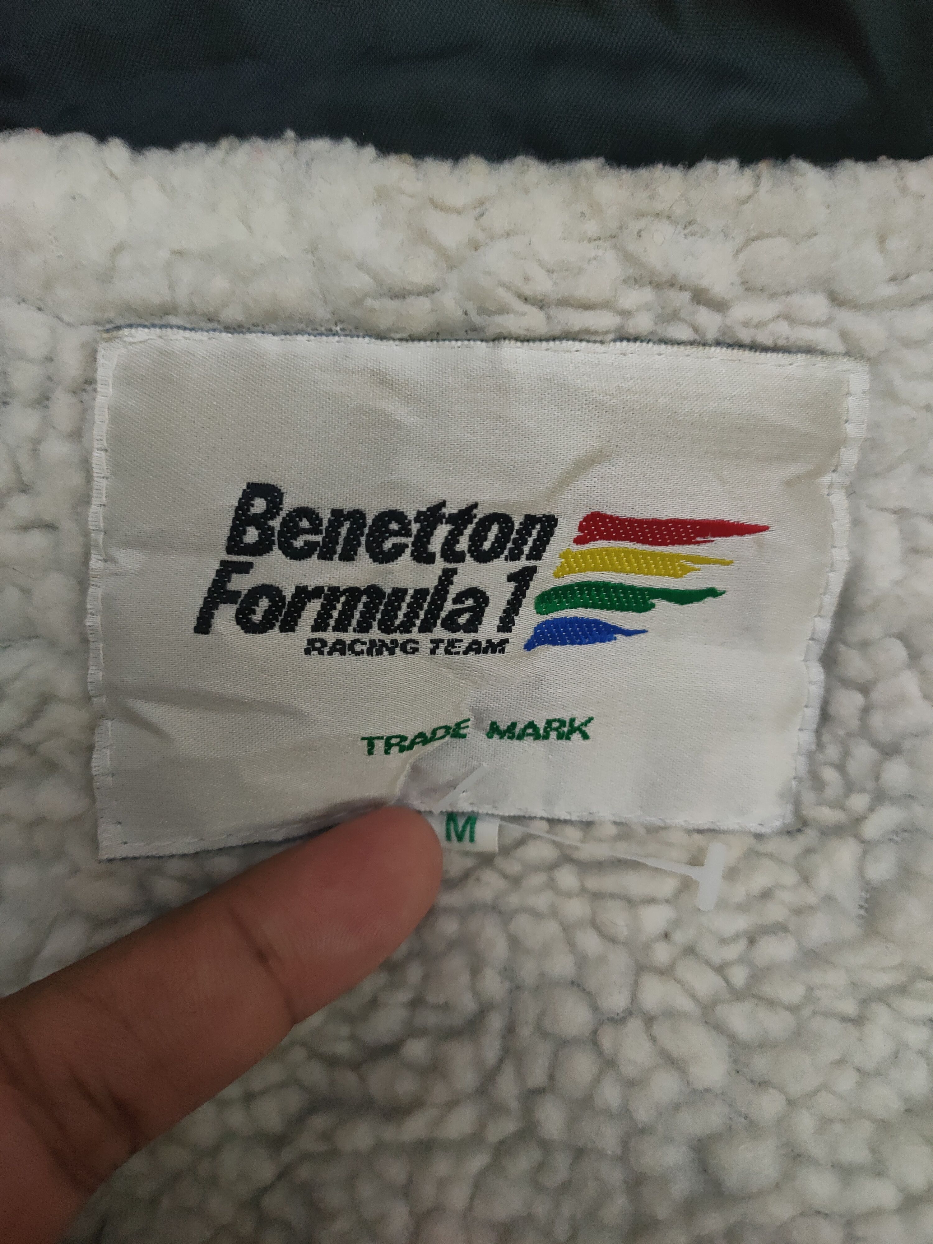 Vintage Vintage Benetton Formula 1 Racing Team Bomber Size US M / EU 48-50 / 2 - 7 Thumbnail