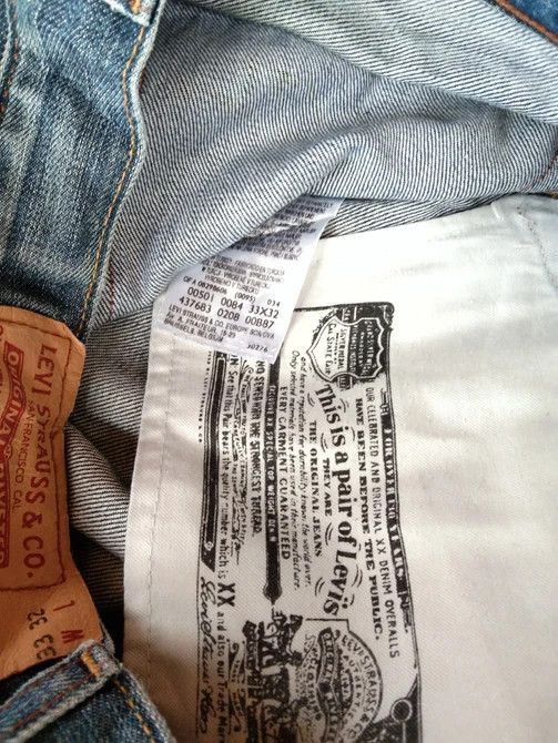 Levi's Vintage Levi's 501 Straight Leg Distressed Jeans 33x30 Size US 33 - 6 Thumbnail