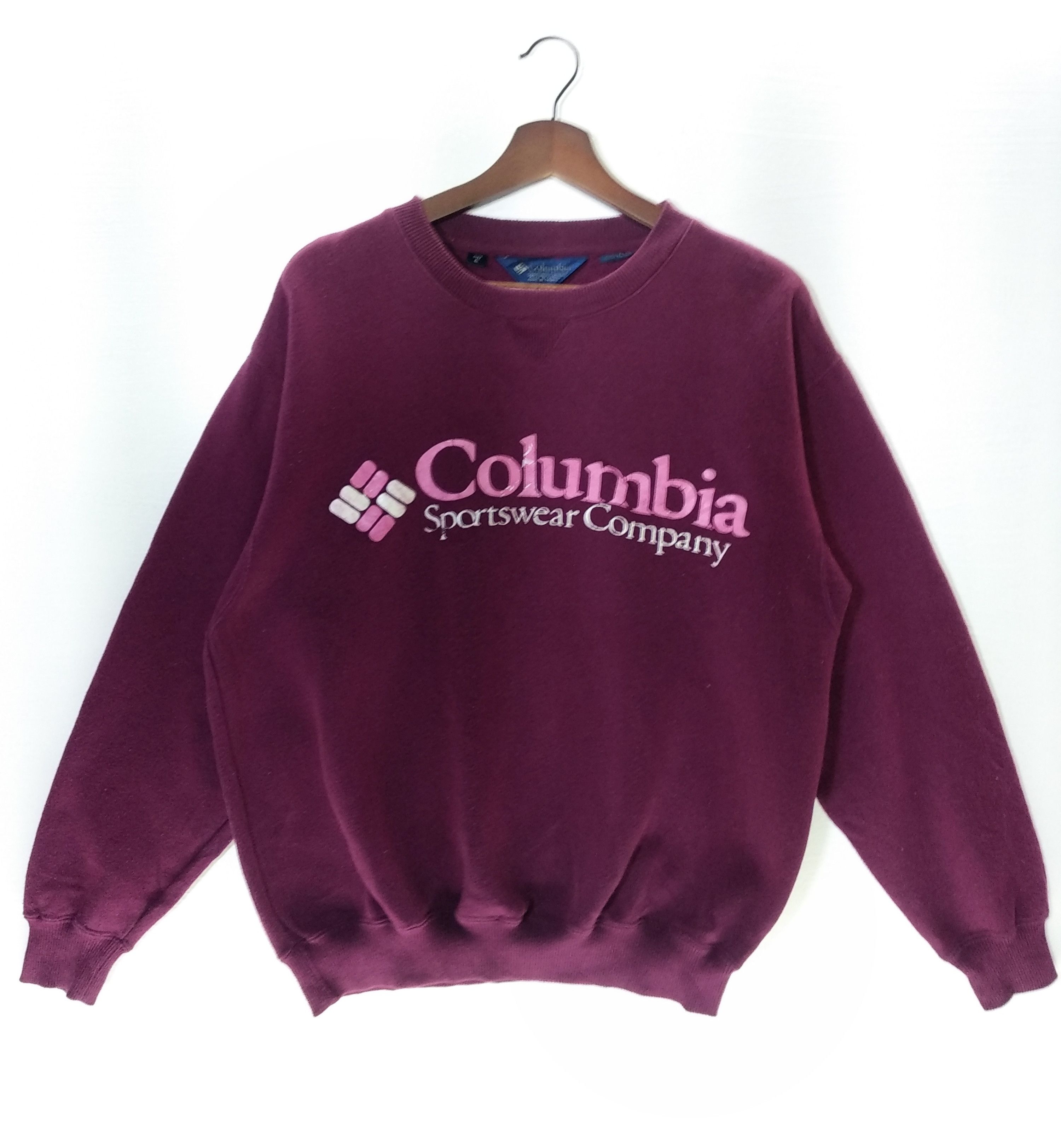 Columbia × Vintage Vintage Colombia Big Spell Sweatshirt/Size L/Purple Colour Size US L / EU 52-54 / 3 - 1 Thumbnail