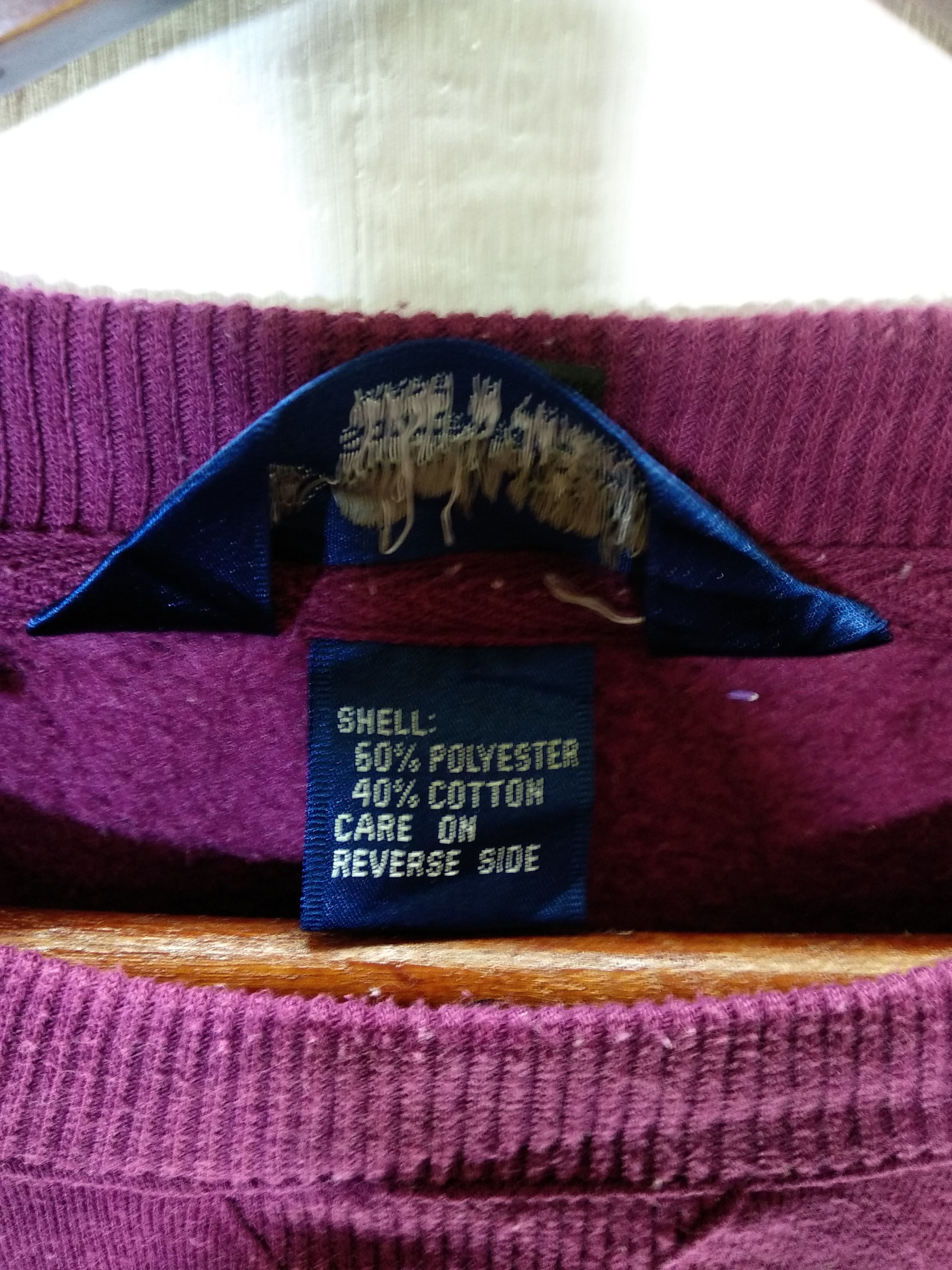 Columbia × Vintage Vintage Colombia Big Spell Sweatshirt/Size L/Purple Colour Size US L / EU 52-54 / 3 - 6 Thumbnail