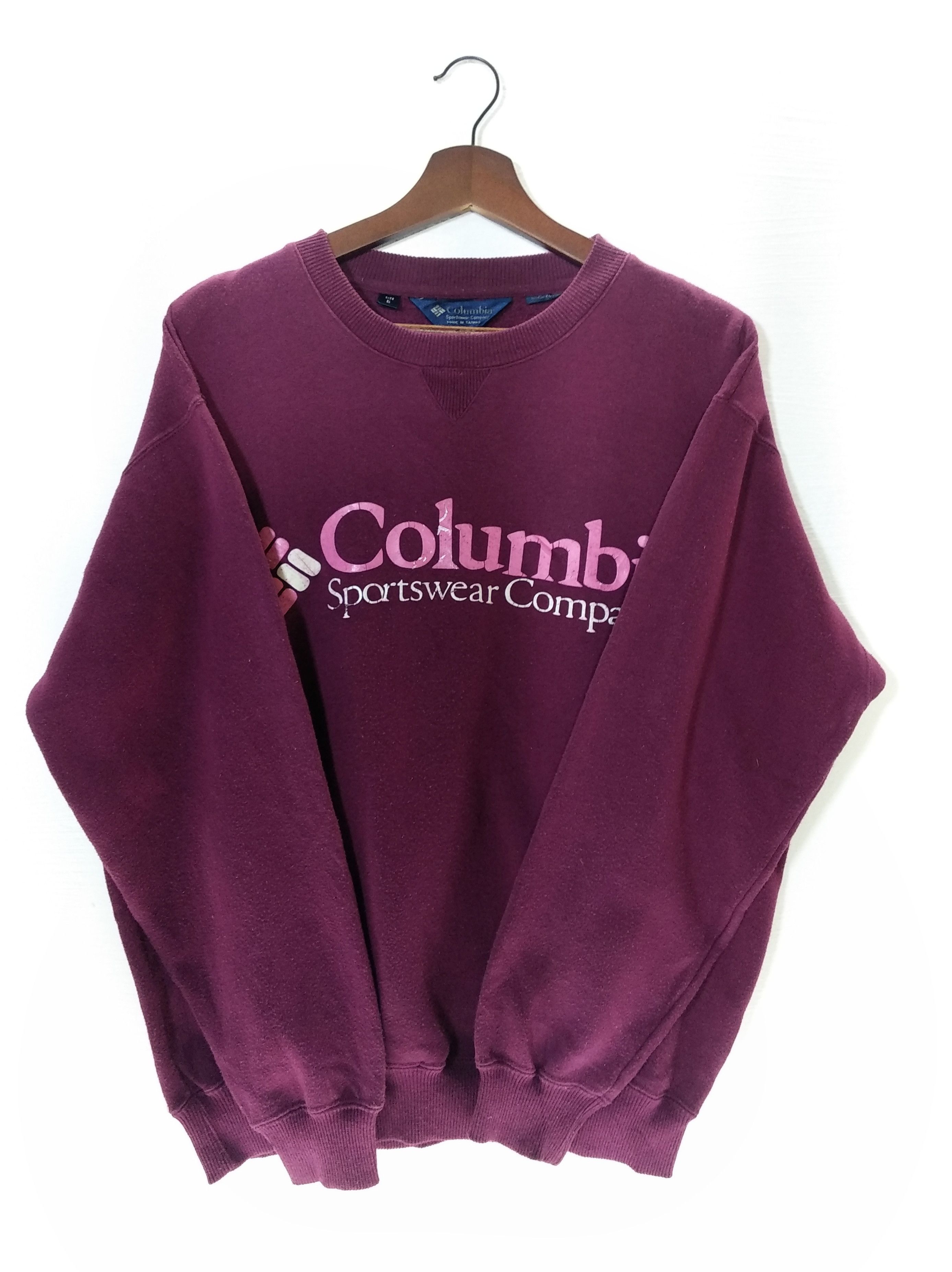 Columbia × Vintage Vintage Colombia Big Spell Sweatshirt/Size L/Purple Colour Size US L / EU 52-54 / 3 - 3 Thumbnail