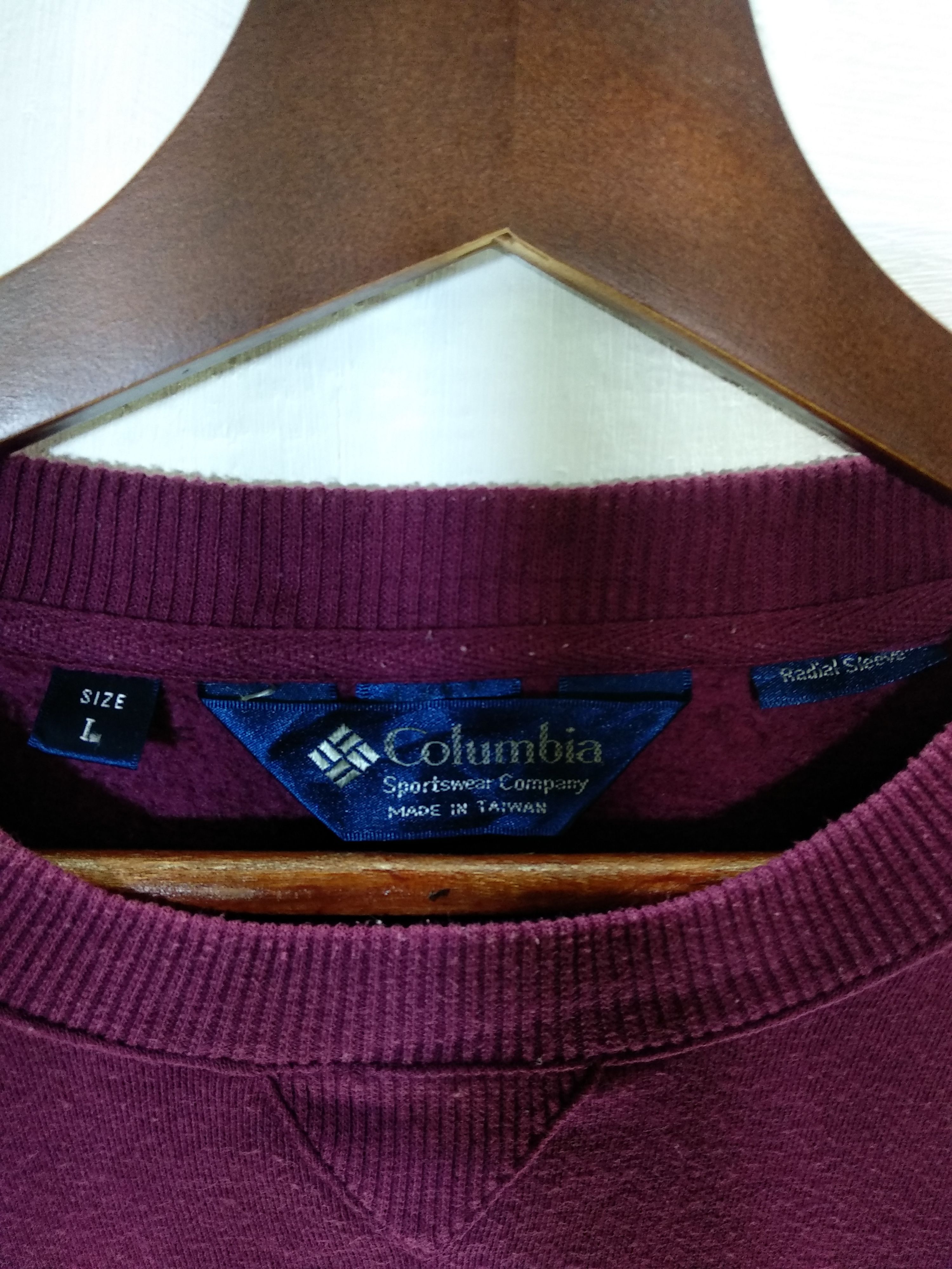 Columbia × Vintage Vintage Colombia Big Spell Sweatshirt/Size L/Purple Colour Size US L / EU 52-54 / 3 - 5 Thumbnail