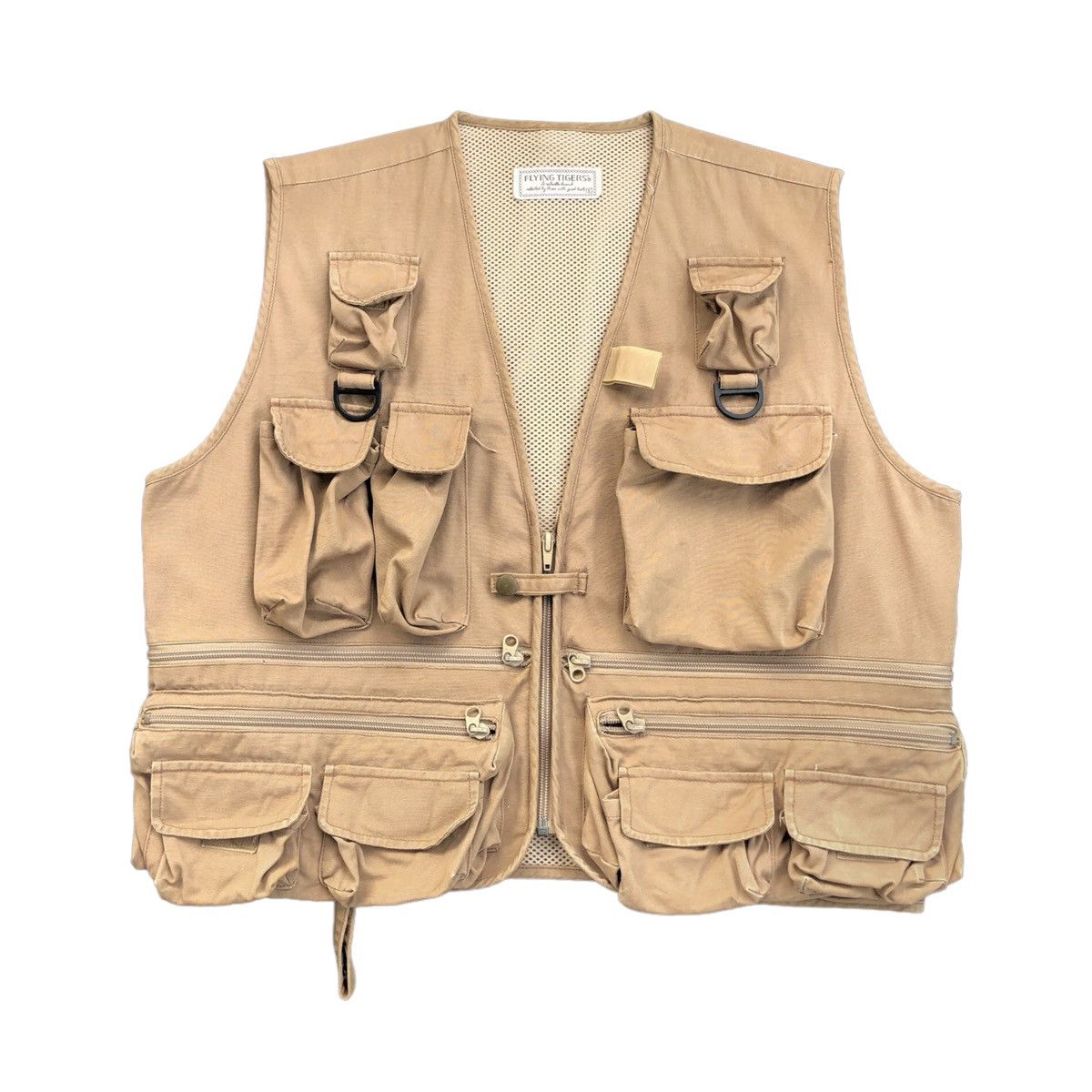Vintage 🔥Vtg Tracey Flying Tigers Tactical Multi Pocket Vest Jacket Size US L / EU 52-54 / 3 - 1 Thumbnail