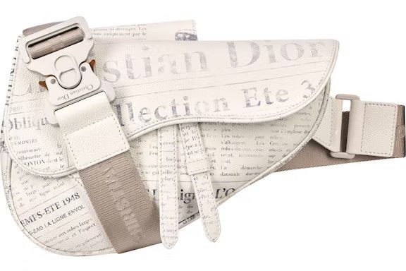 Daniel Arsham × Dior Daniel Arsham x Dior Newspaper Print Saddle Bag Size ONE SIZE - 1 Thumbnail