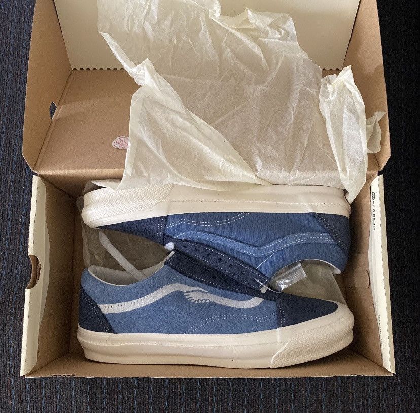 vans old skool notre blue white