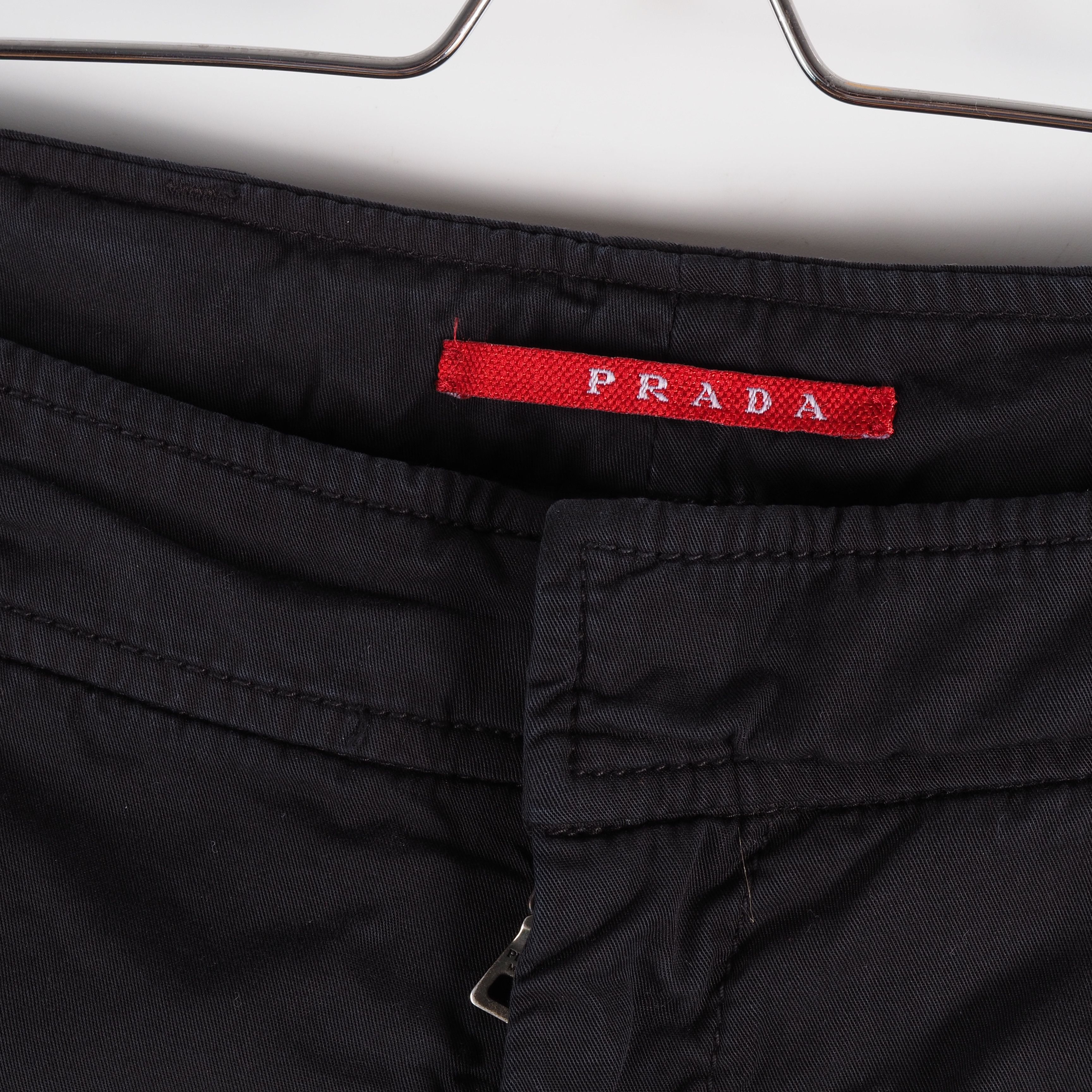 Prada Prada Vintage Black Cargo Pants Size 28" / US 6 / IT 42 - 3 Thumbnail