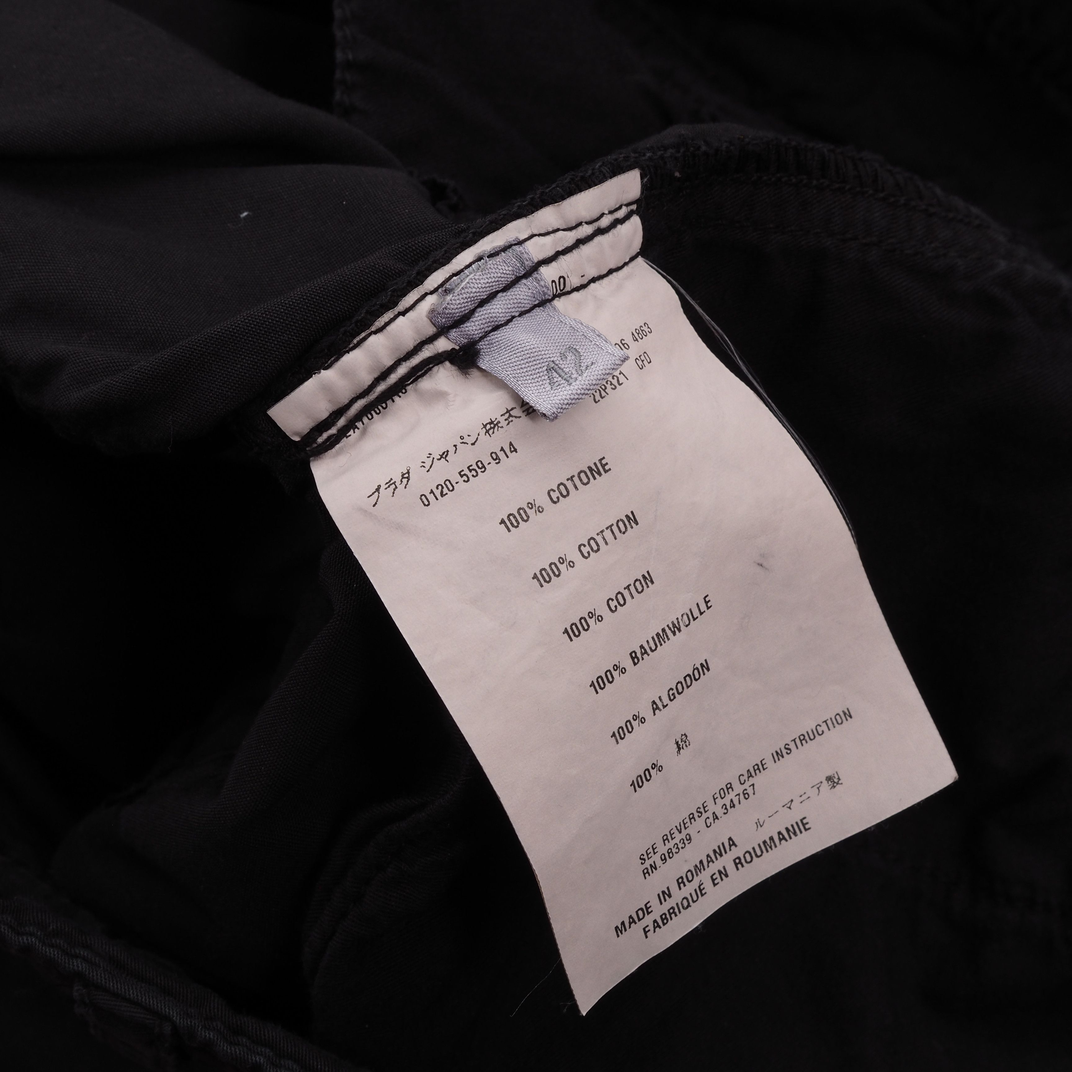 Prada Prada Vintage Black Cargo Pants Size 28" / US 6 / IT 42 - 5 Thumbnail