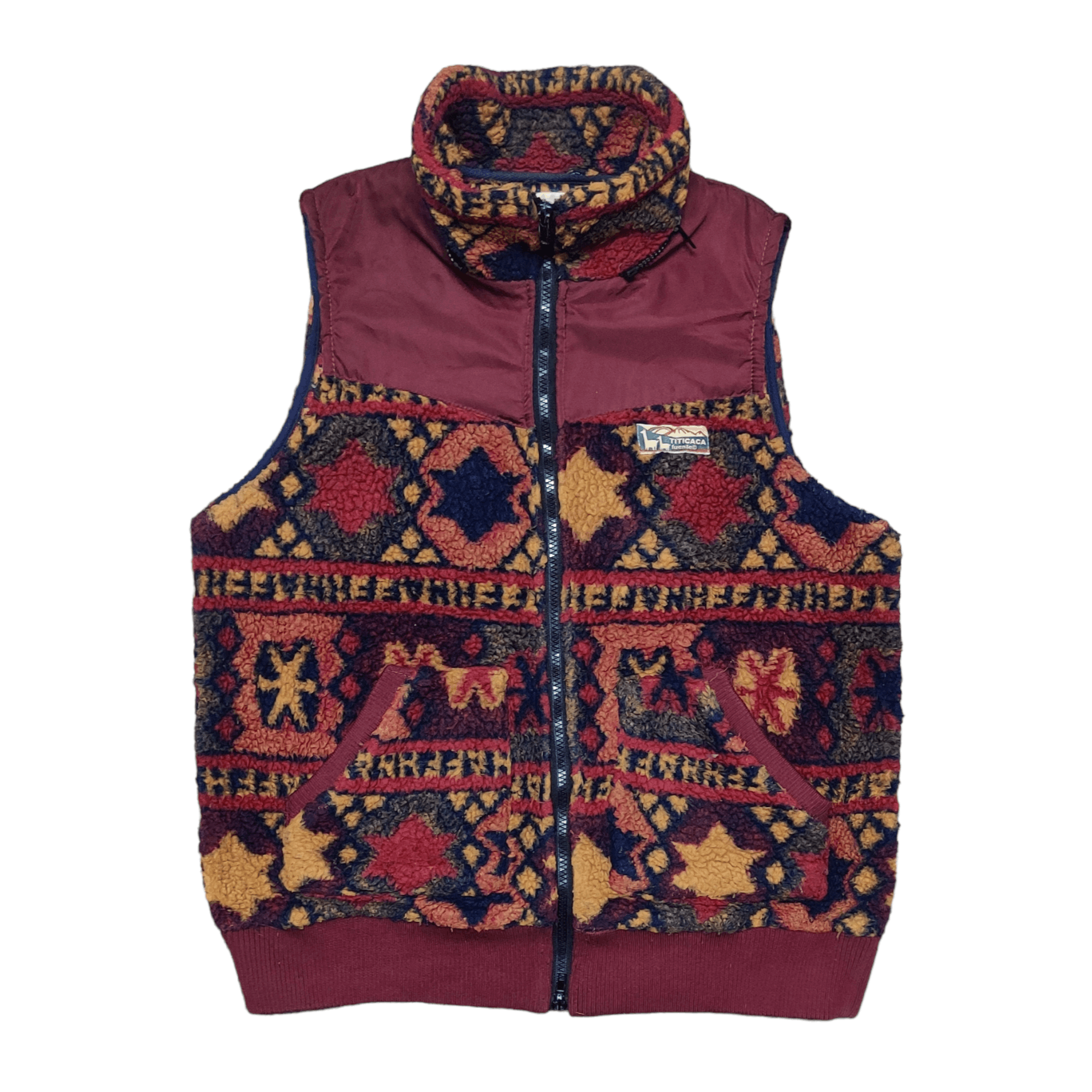 Japanese Brand Titicaca Navajo Native Fleece Vest Size US L / EU 52-54 / 3 - 1 Thumbnail