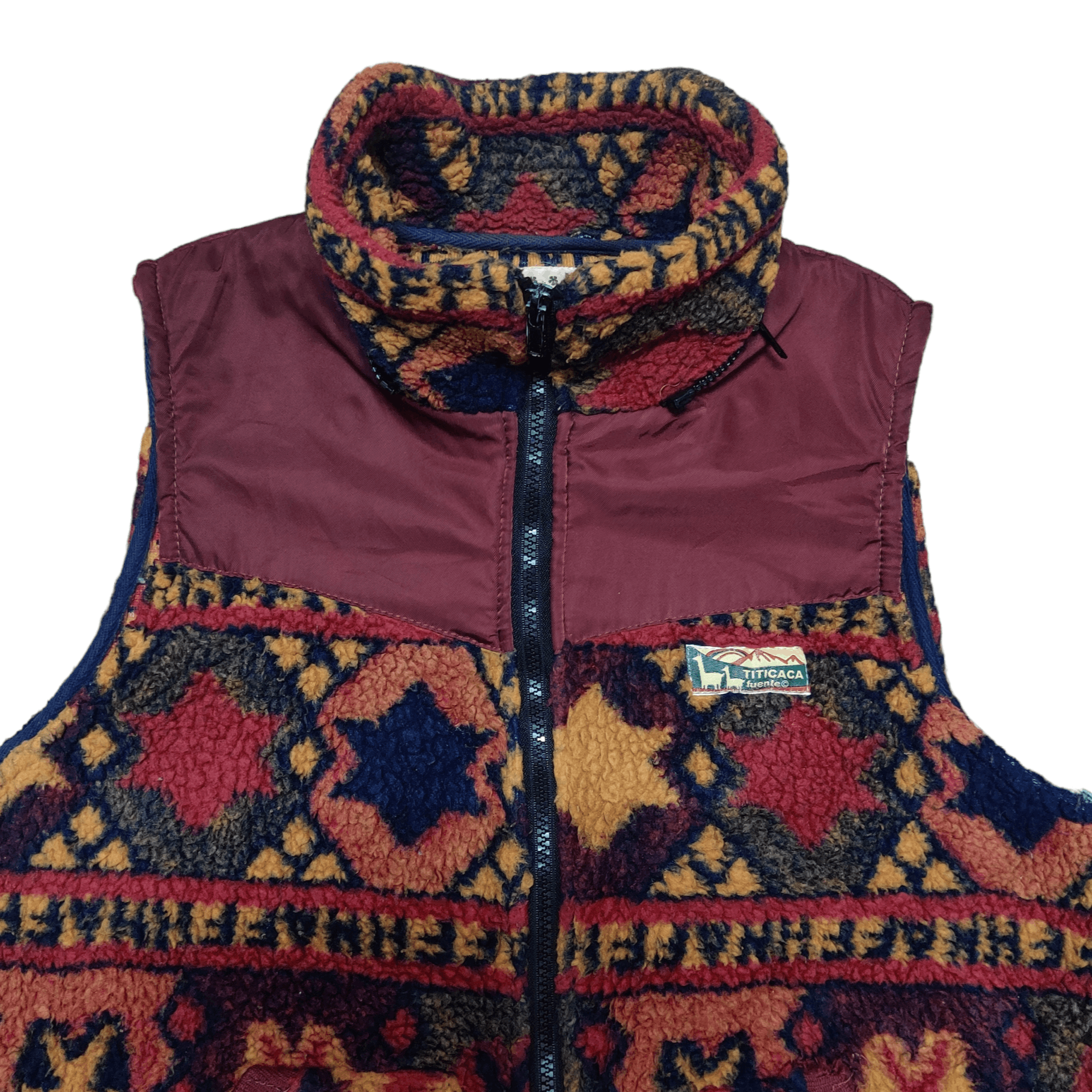 Japanese Brand Titicaca Navajo Native Fleece Vest Size US L / EU 52-54 / 3 - 2 Thumbnail