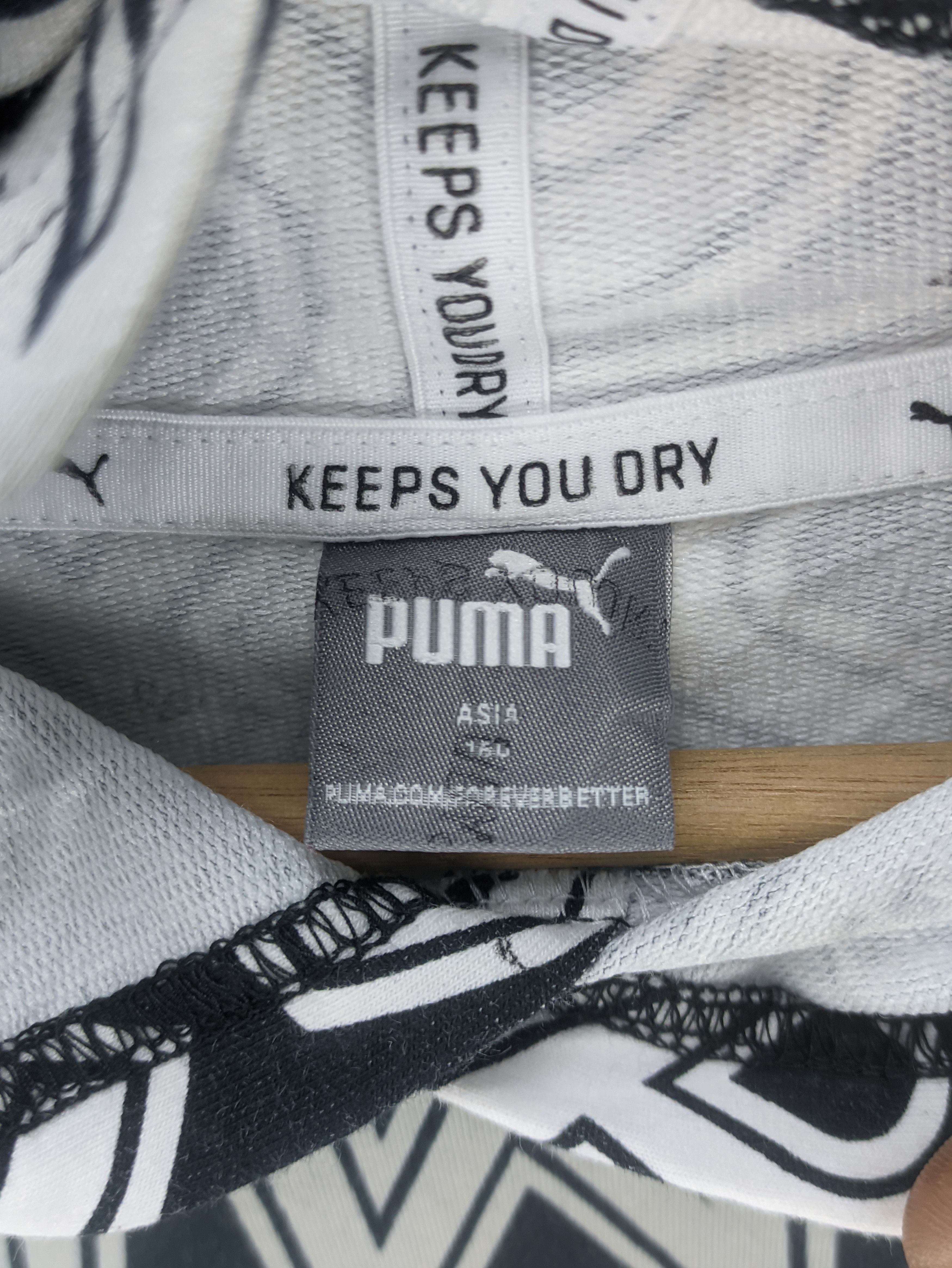 Puma Steals🔥Puma Cropped Hoodie Pullover Fullprint Size S / US 4 / IT 40 - 3 Thumbnail