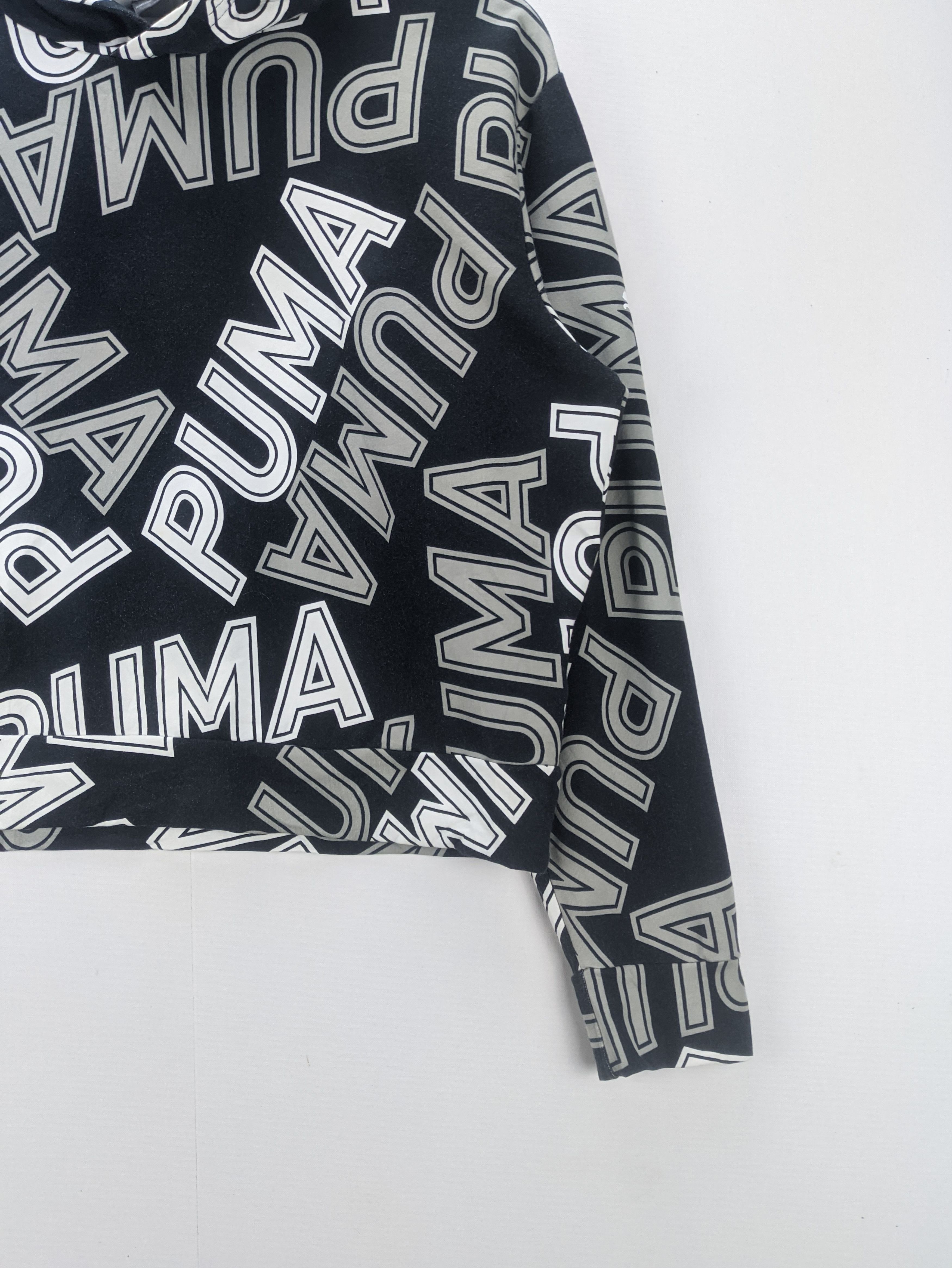 Puma Steals🔥Puma Cropped Hoodie Pullover Fullprint Size S / US 4 / IT 40 - 5 Thumbnail