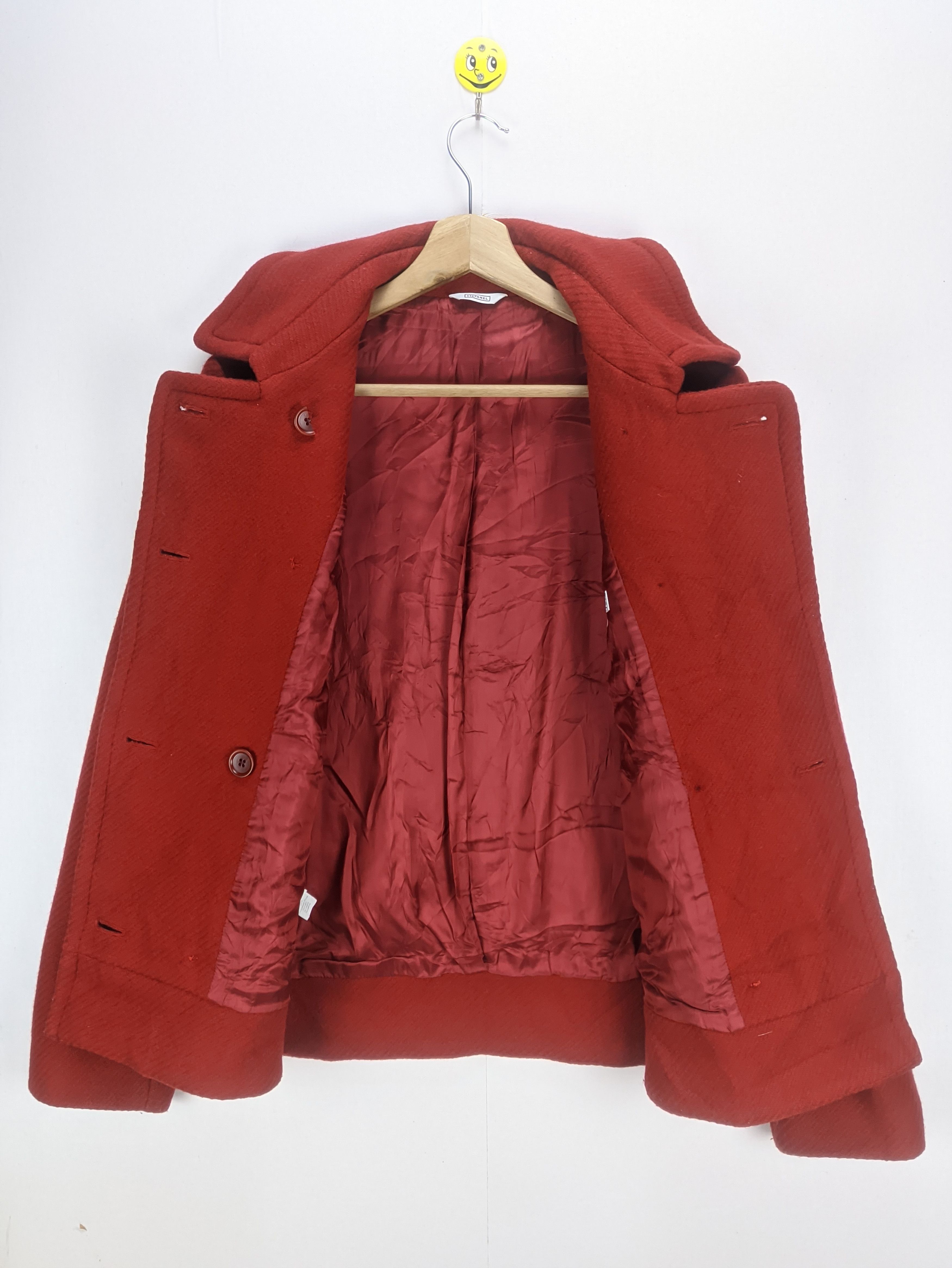 Japanese Brand Steals🔥Wool Coat Jacket Double Breasted by Stefanel Size M / US 6-8 / IT 42-44 - 6 Thumbnail