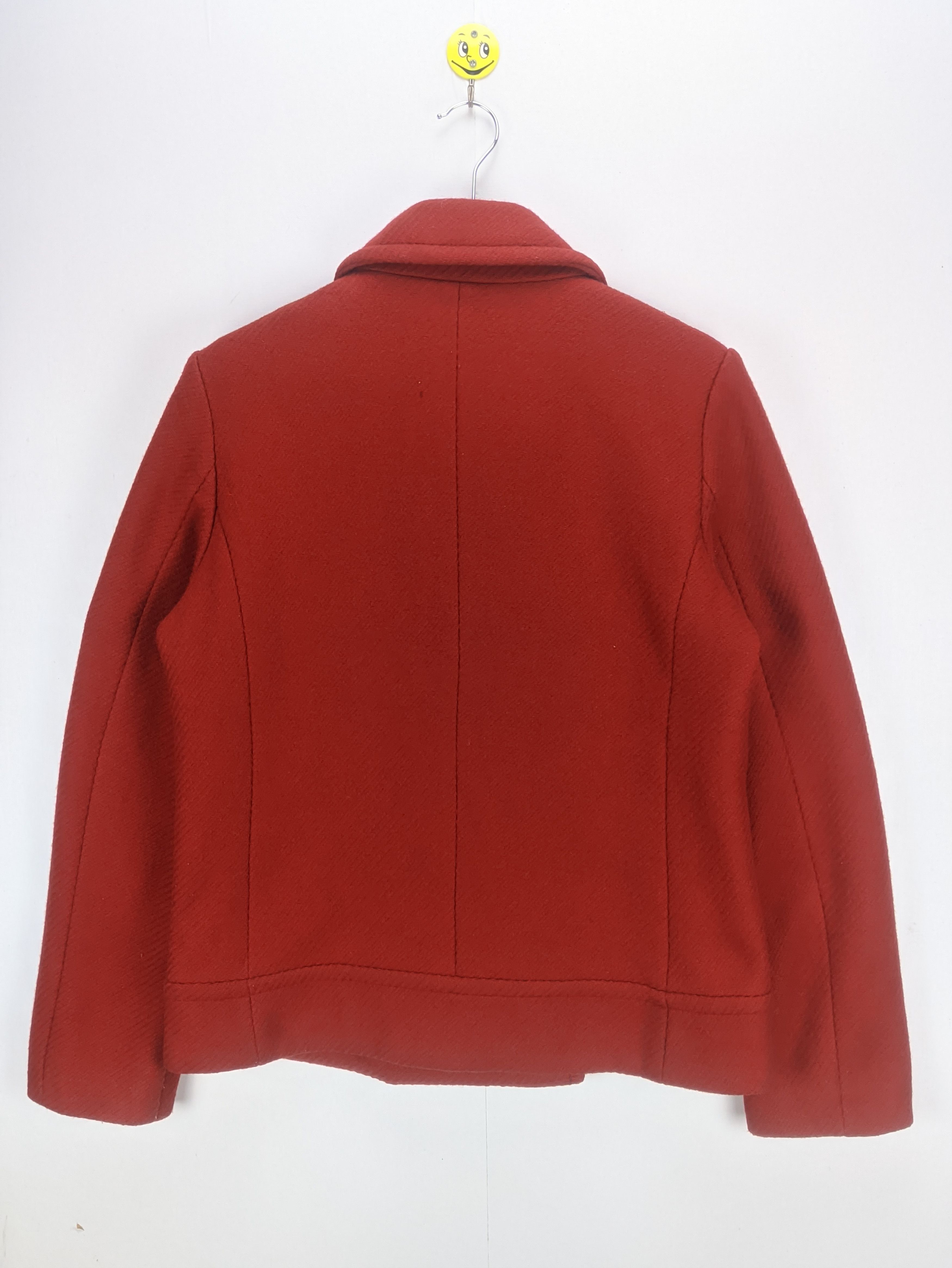 Japanese Brand Steals🔥Wool Coat Jacket Double Breasted by Stefanel Size M / US 6-8 / IT 42-44 - 2 Thumbnail