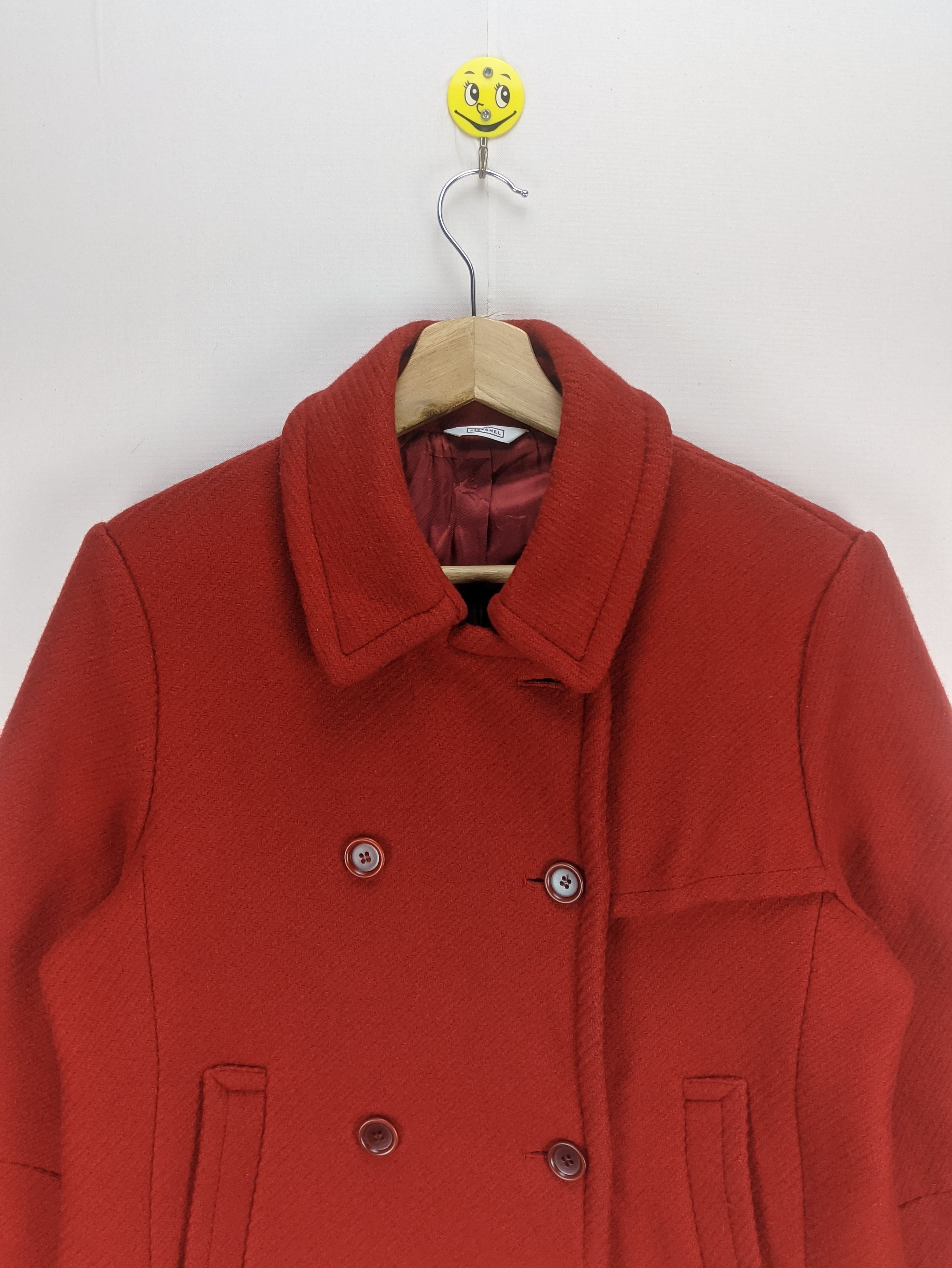 Japanese Brand Steals🔥Wool Coat Jacket Double Breasted by Stefanel Size M / US 6-8 / IT 42-44 - 8 Thumbnail