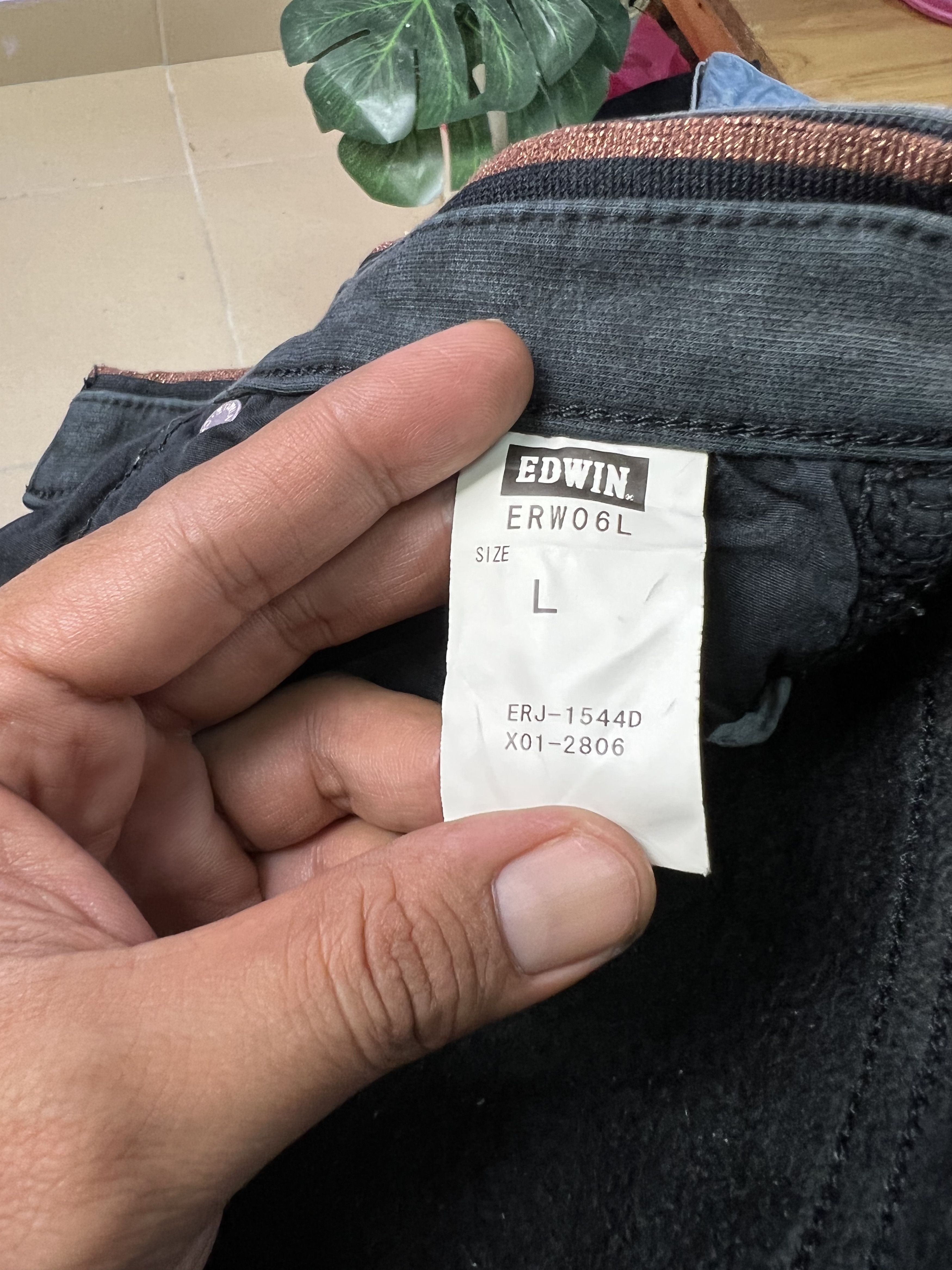 Edwin 🔥Vintage Edwin Jersey Distressed Denim Size US 31 - 17 Thumbnail