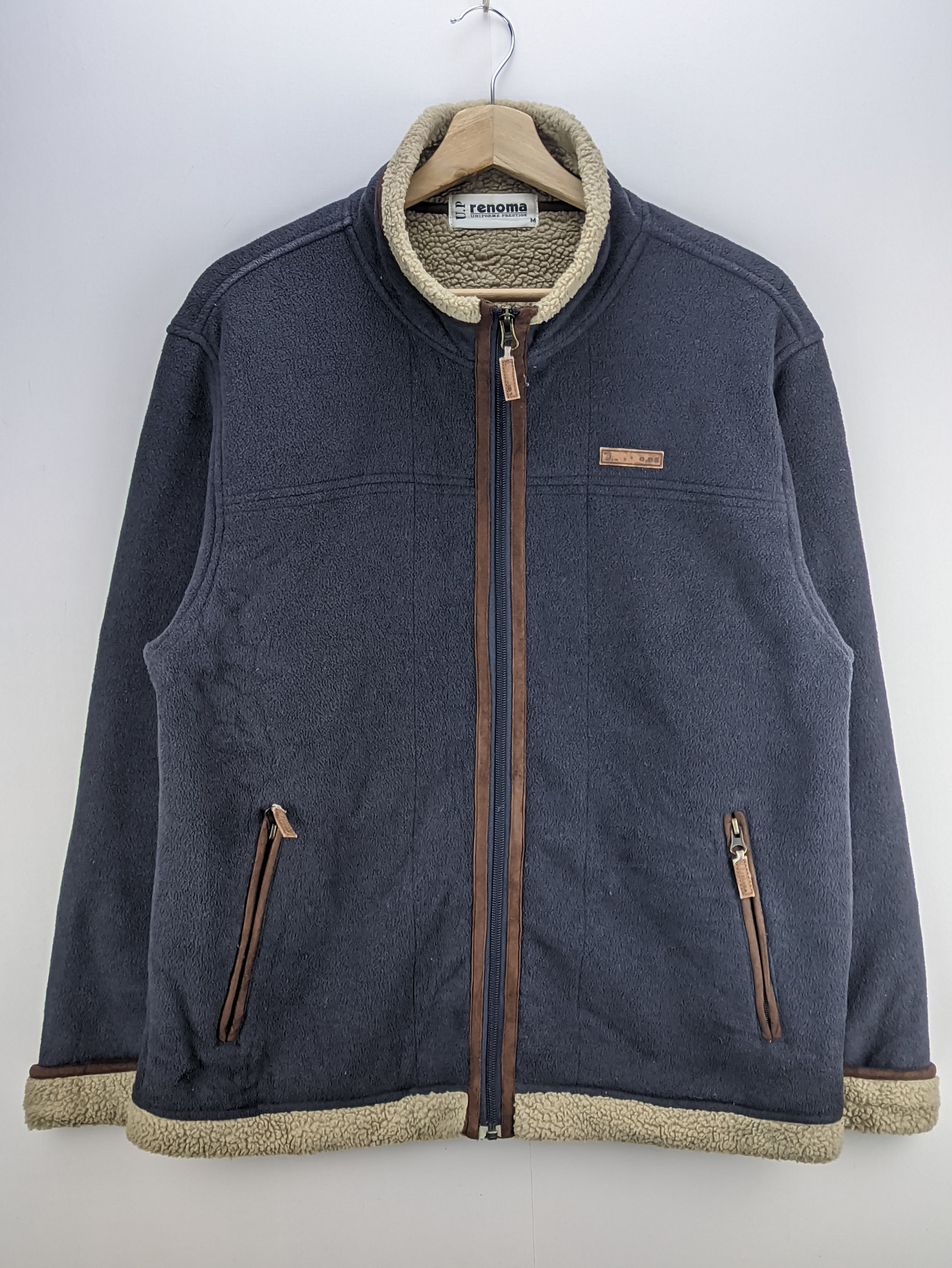 Japanese Brand × Renoma × Vintage Steals🔥Vintage Sherpa Jacket Zip Up by Renoma Size US M / EU 48-50 / 2 - 1 Thumbnail