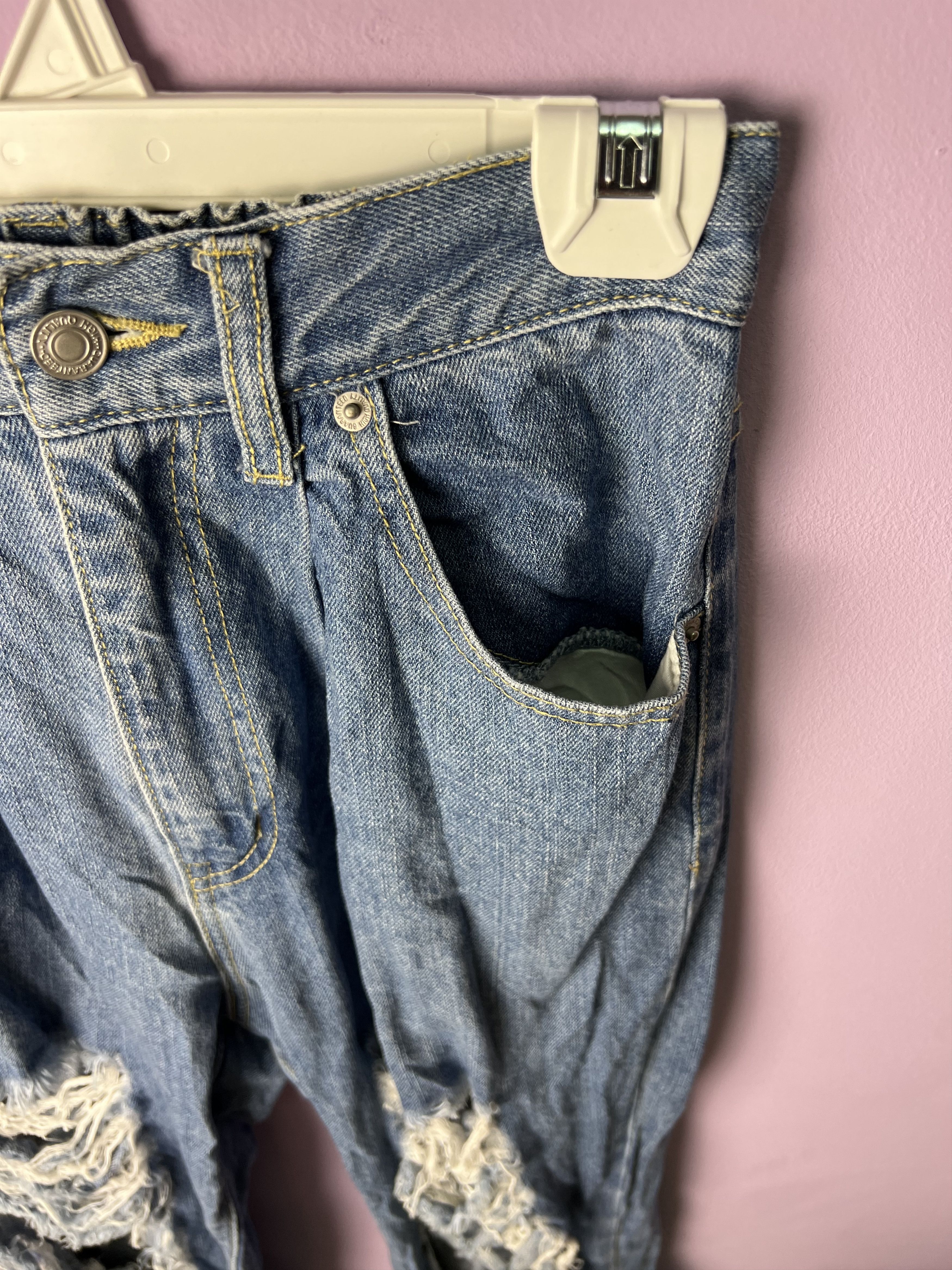 Japanese Brand 🔥Browny Distressed Denim Size US 26 / EU 42 - 8 Thumbnail