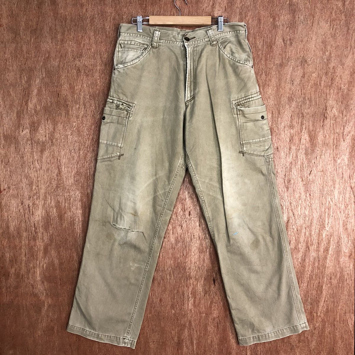 image of Vintage Vice United Multipocket Cargo Pants C825 in Brown, Men's (Size 31)