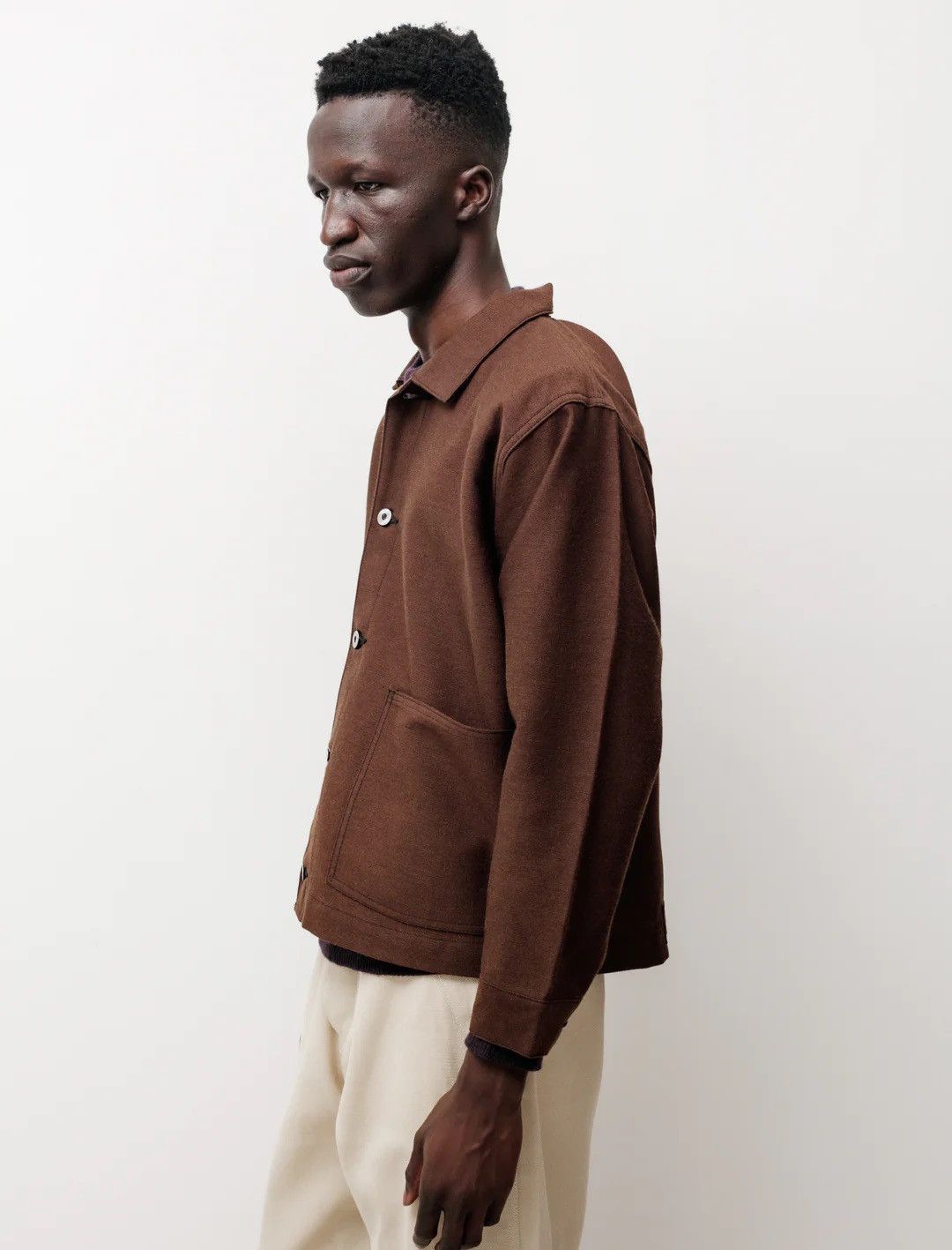 Taiga Takahashi Taiga Takahashi LOT 303 COVERALL JACKET BROWN 