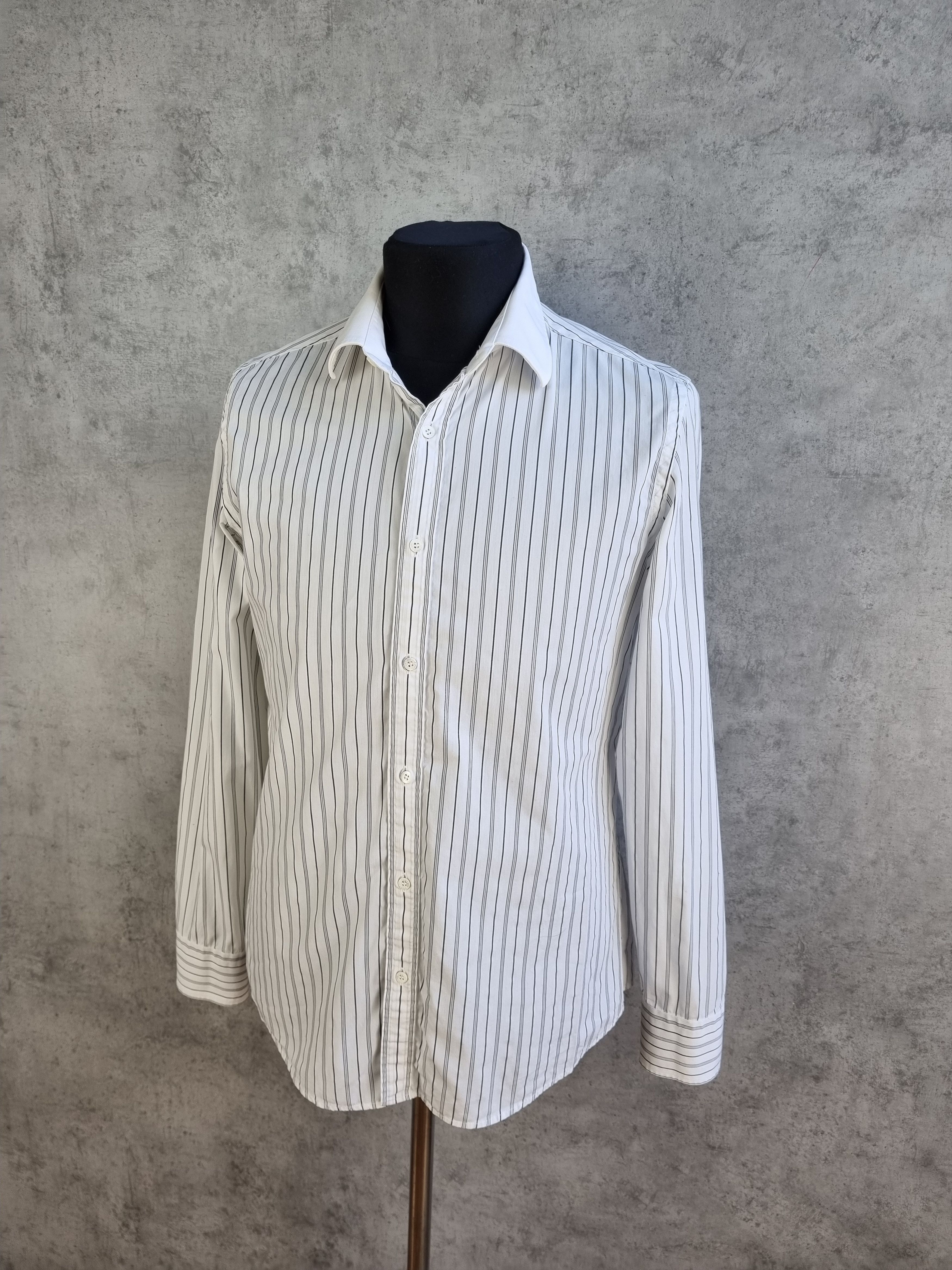 Gucci × Tom Ford × Vintage Gucci Slim Fit Cotton Stripes Shirt TOM FORD Era Size US S / EU 44-46 / 1 - 19 Thumbnail