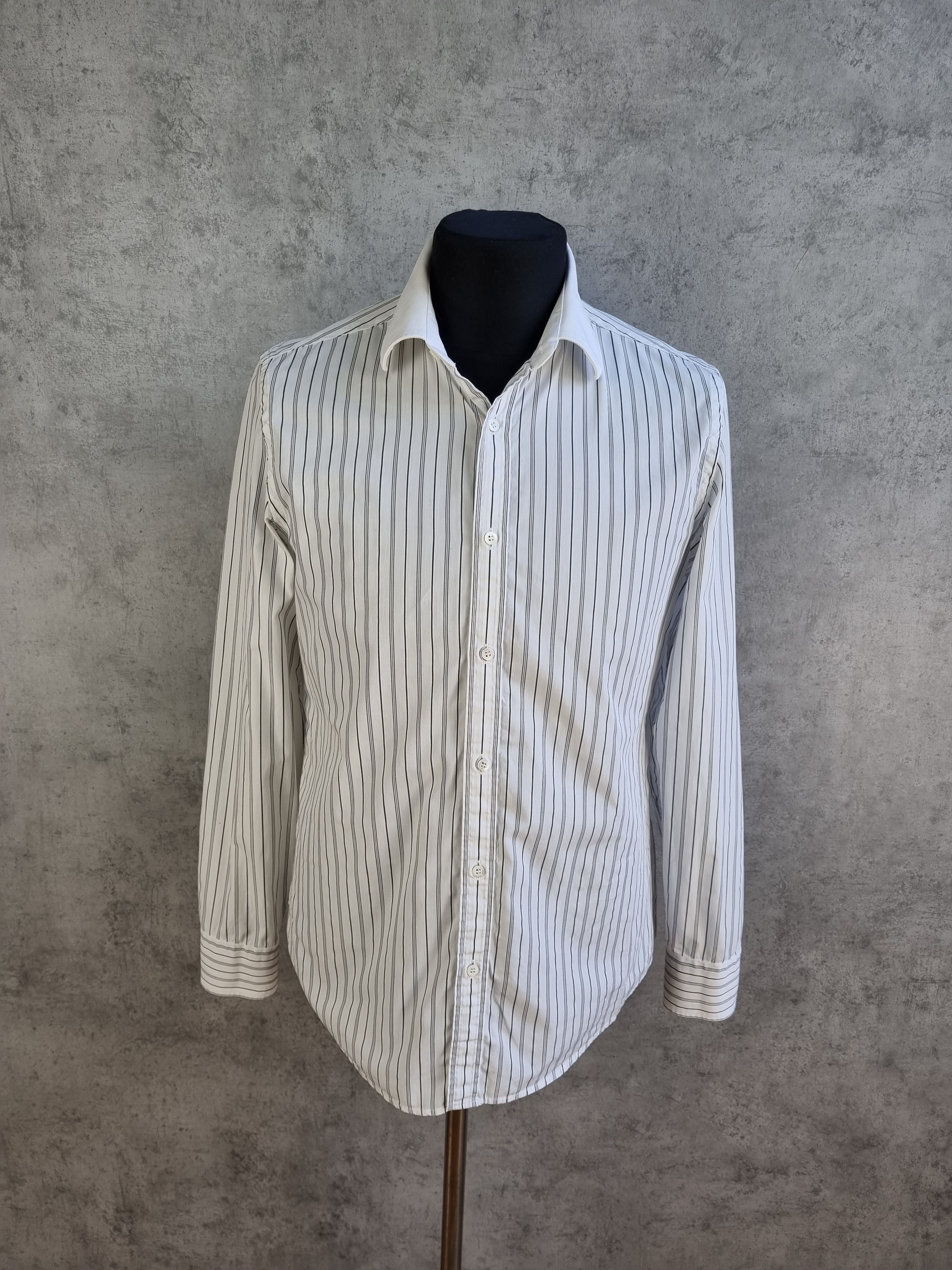 Gucci × Tom Ford × Vintage Gucci Slim Fit Cotton Stripes Shirt TOM FORD Era Size US S / EU 44-46 / 1 - 1 Thumbnail