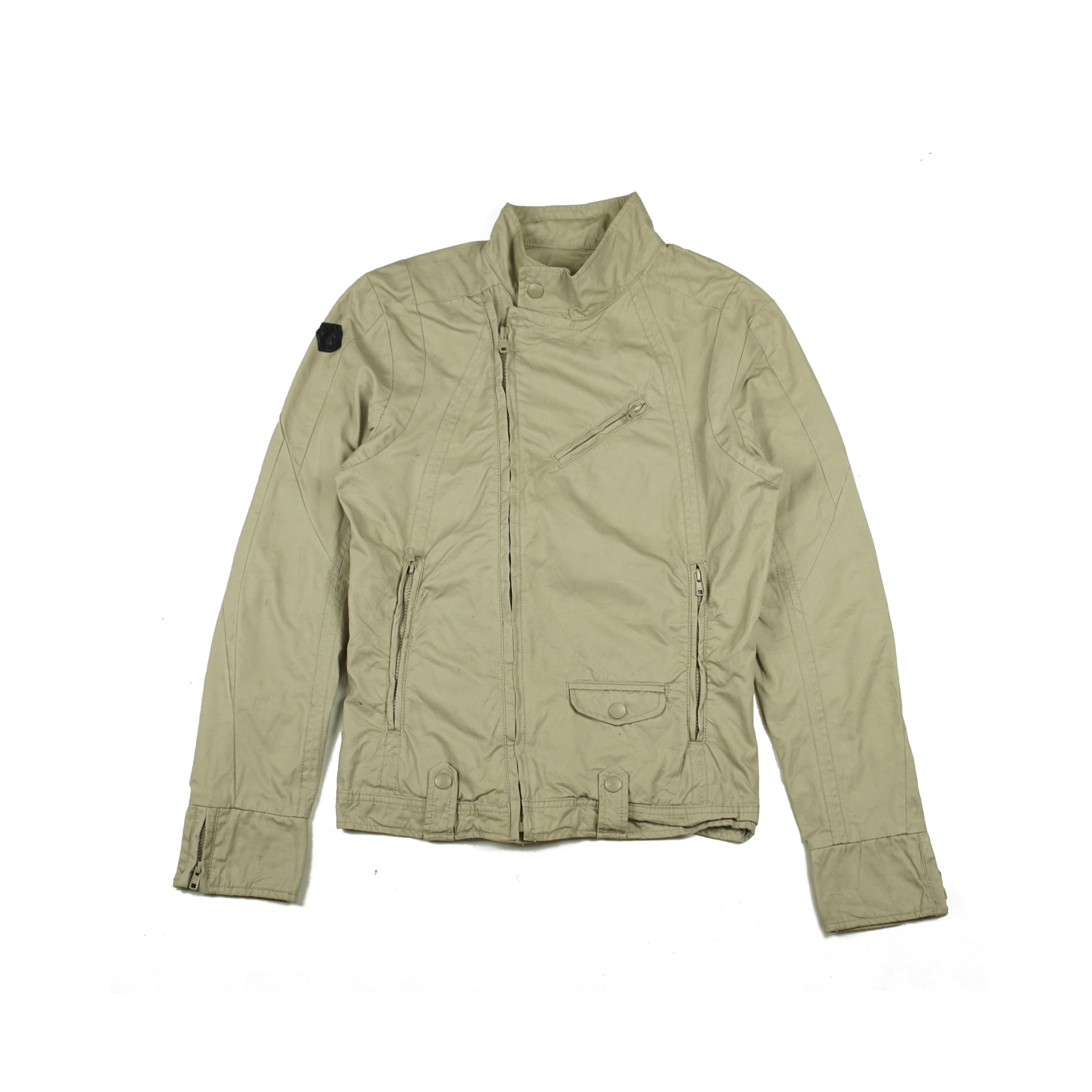 Diesel Diesel De-Flower Jacket In Medium Blue With Faded