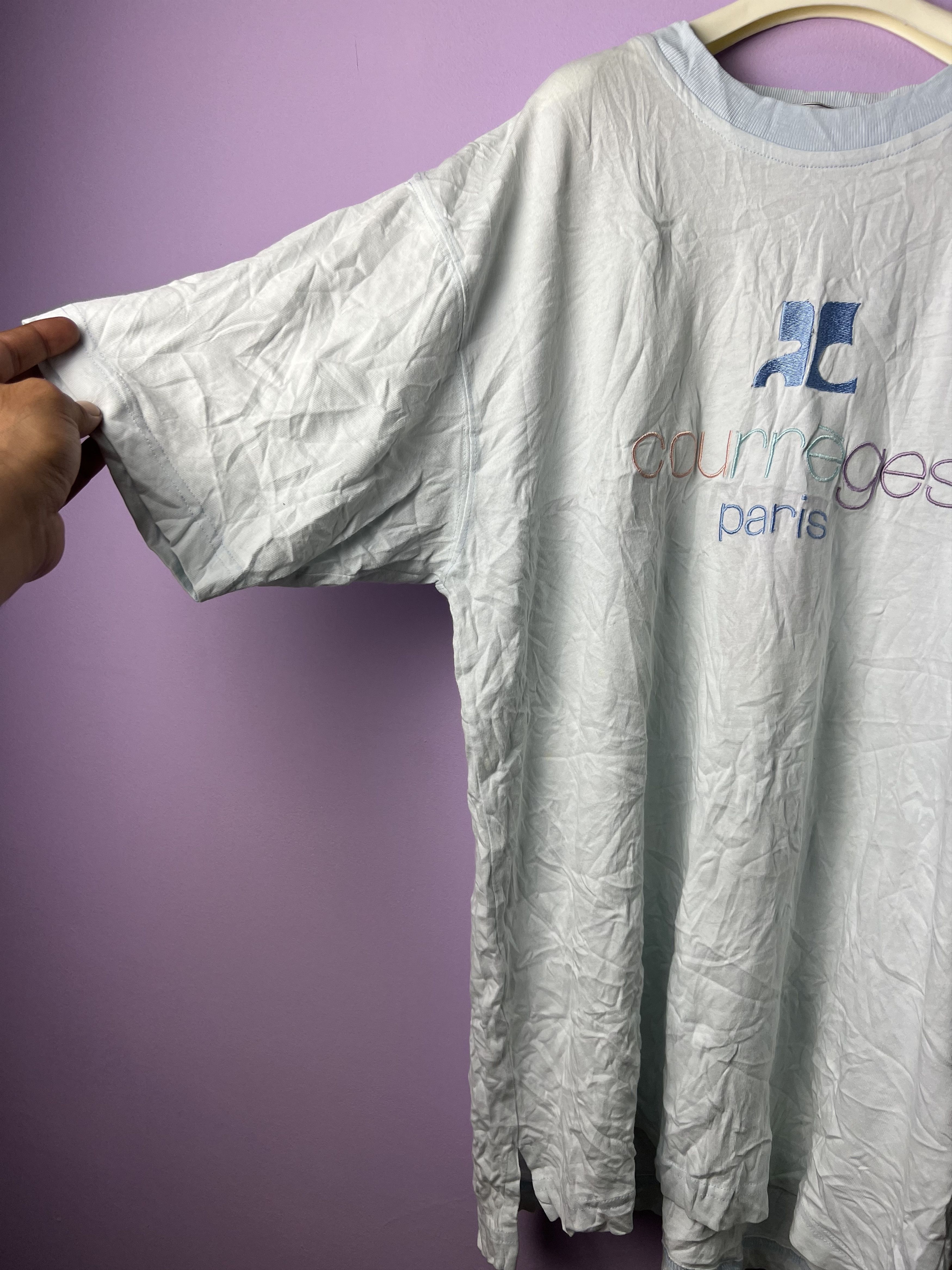 Andre Courreges 🔥Vintage Embroidery Courreges Paris Tees Size US M / EU 48-50 / 2 - 8 Thumbnail