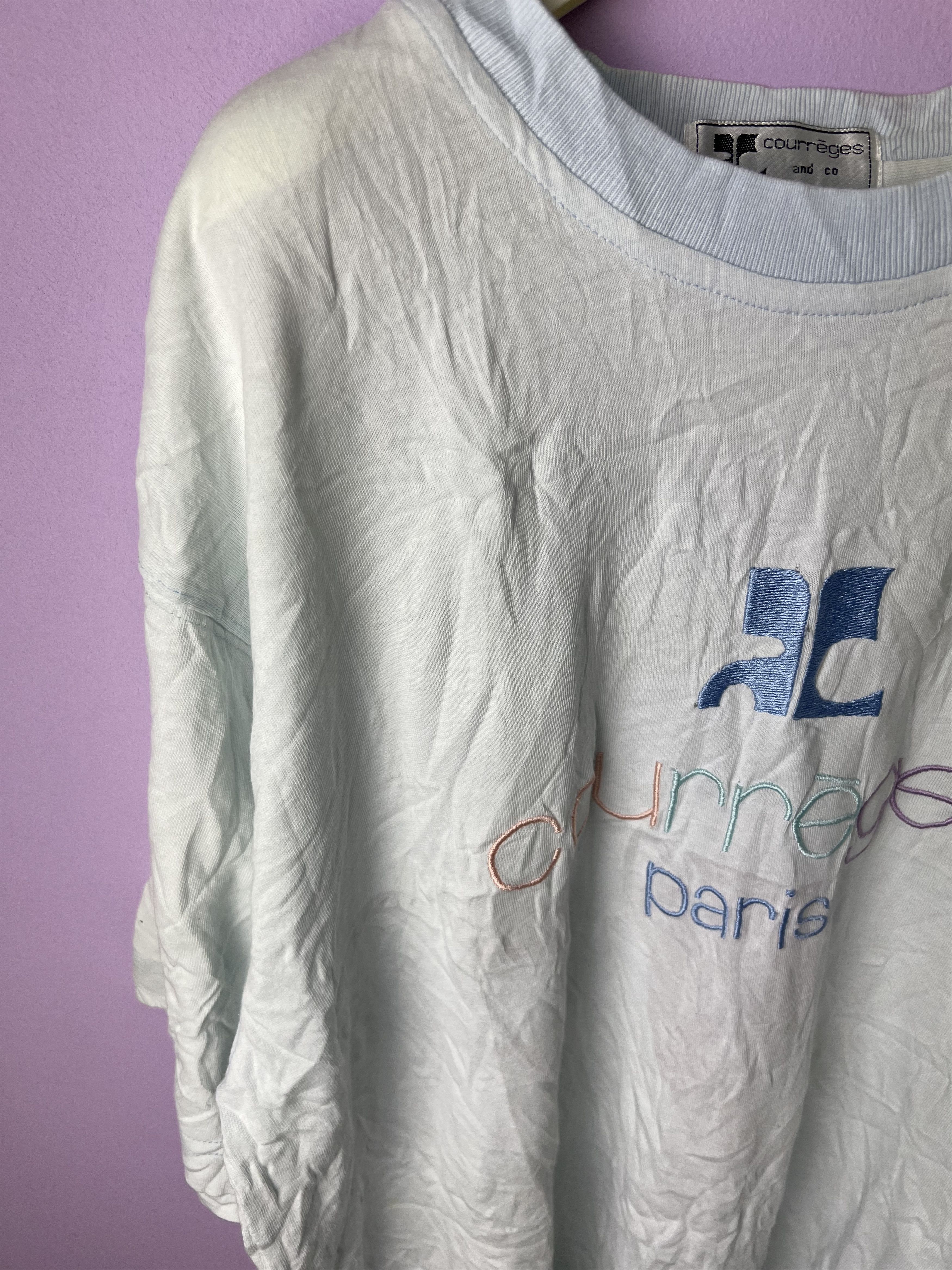 Andre Courreges 🔥Vintage Embroidery Courreges Paris Tees Size US M / EU 48-50 / 2 - 5 Thumbnail