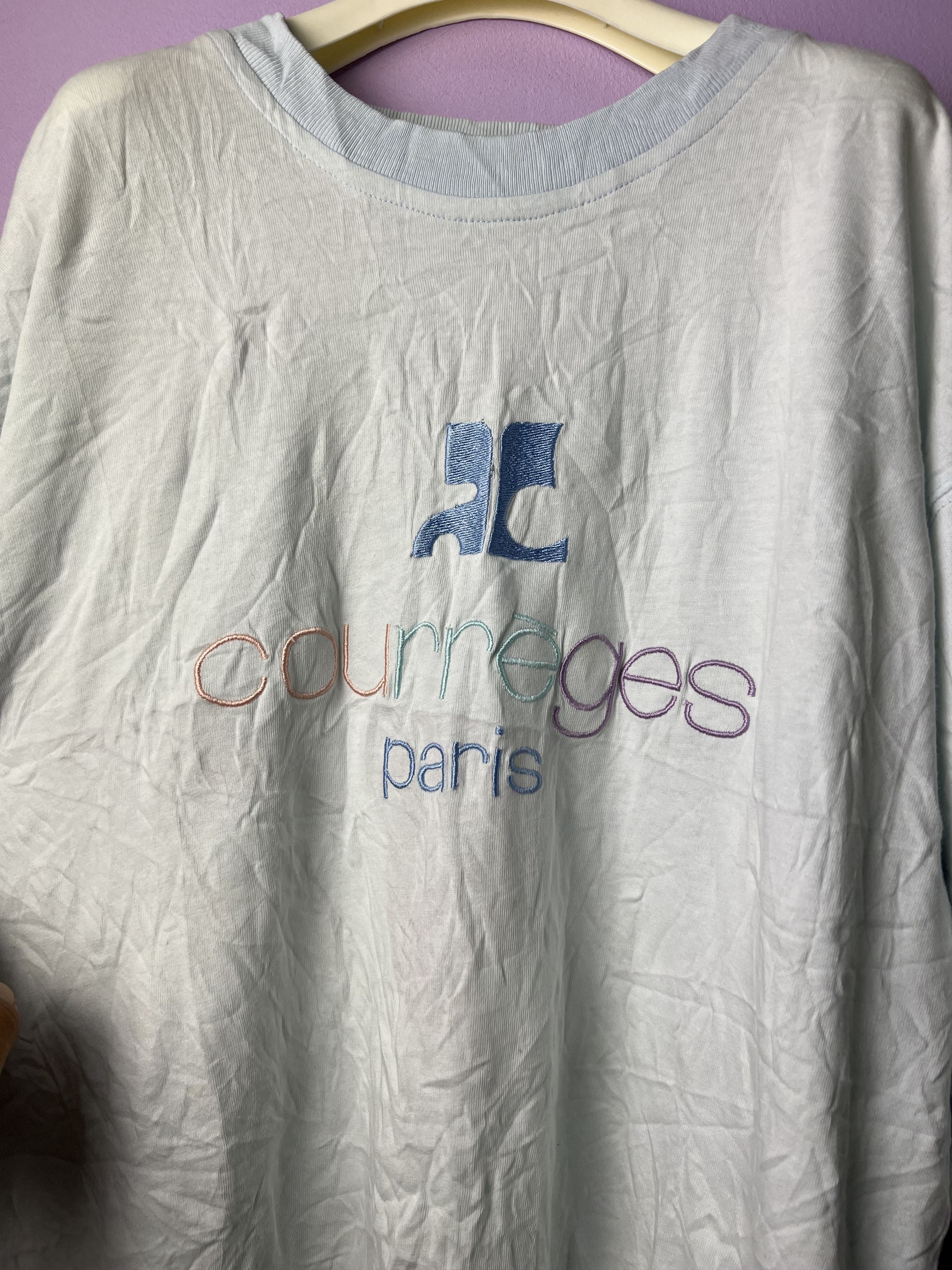 Andre Courreges 🔥Vintage Embroidery Courreges Paris Tees Size US M / EU 48-50 / 2 - 7 Thumbnail
