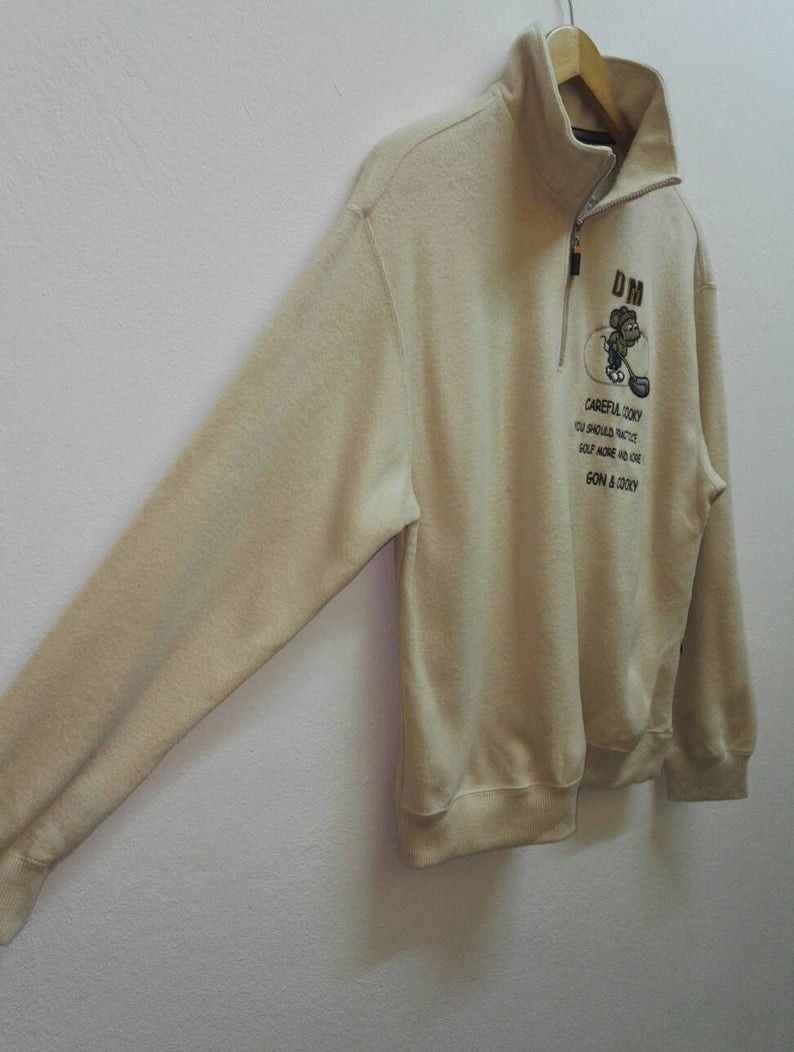 Vintage DOLCE MARGARITA ITALY Sweatshirt Embroidered Logo Size US M / EU 48-50 / 2 - 4 Thumbnail