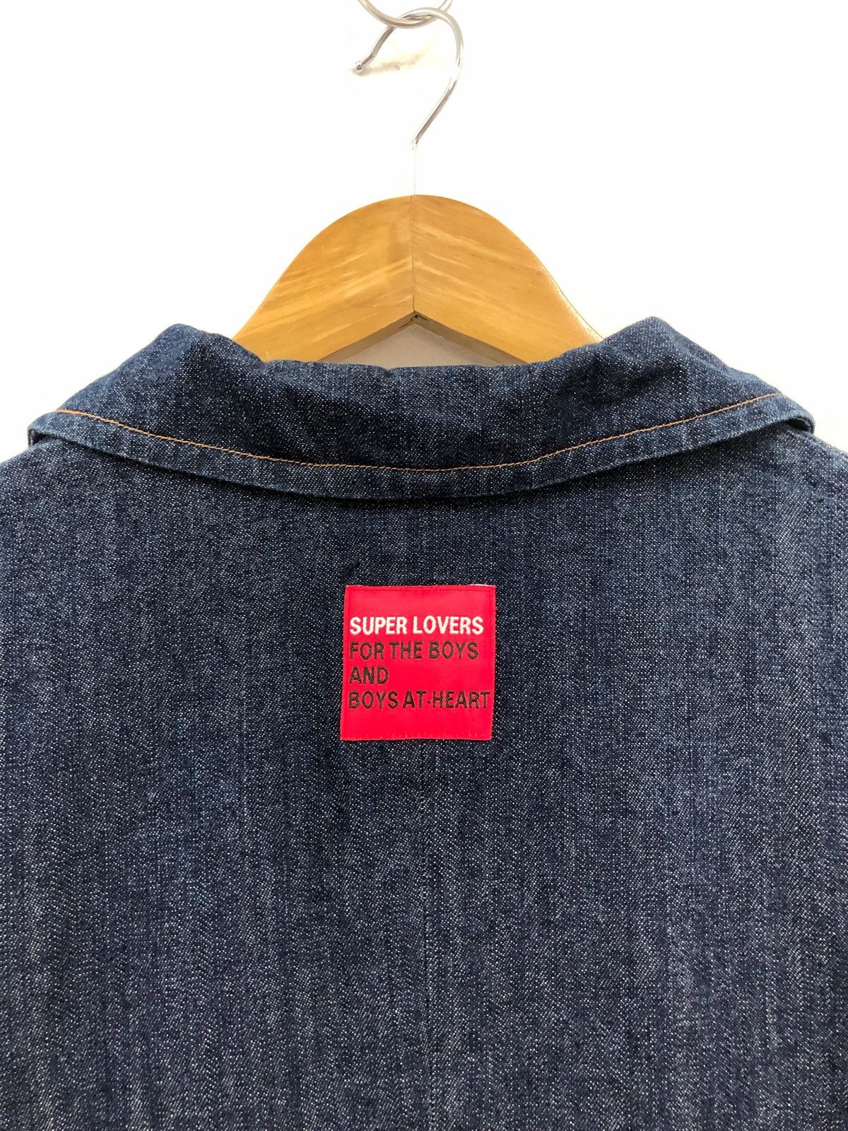 Super Lovers 1990s SUPER LOVER Japan denim blazer jacket Size US M / EU 48-50 / 2 - 16 Thumbnail