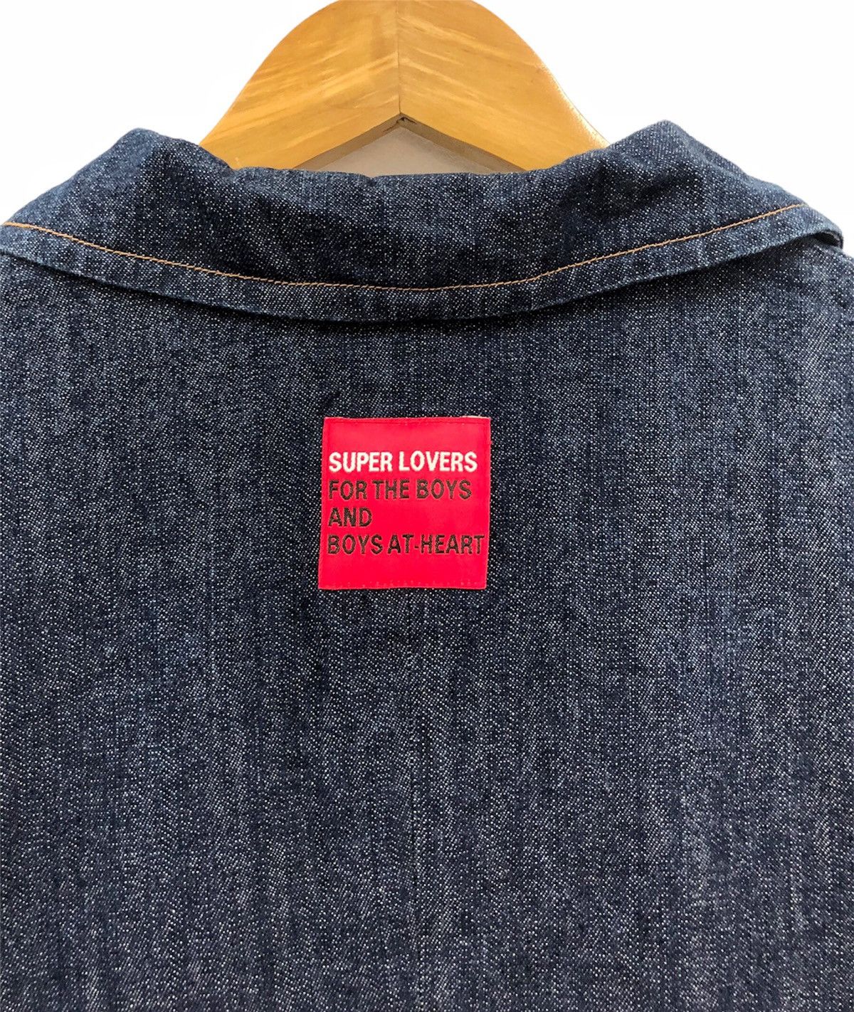 Super Lovers 1990s SUPER LOVER Japan denim blazer jacket Size US M / EU 48-50 / 2 - 12 Thumbnail