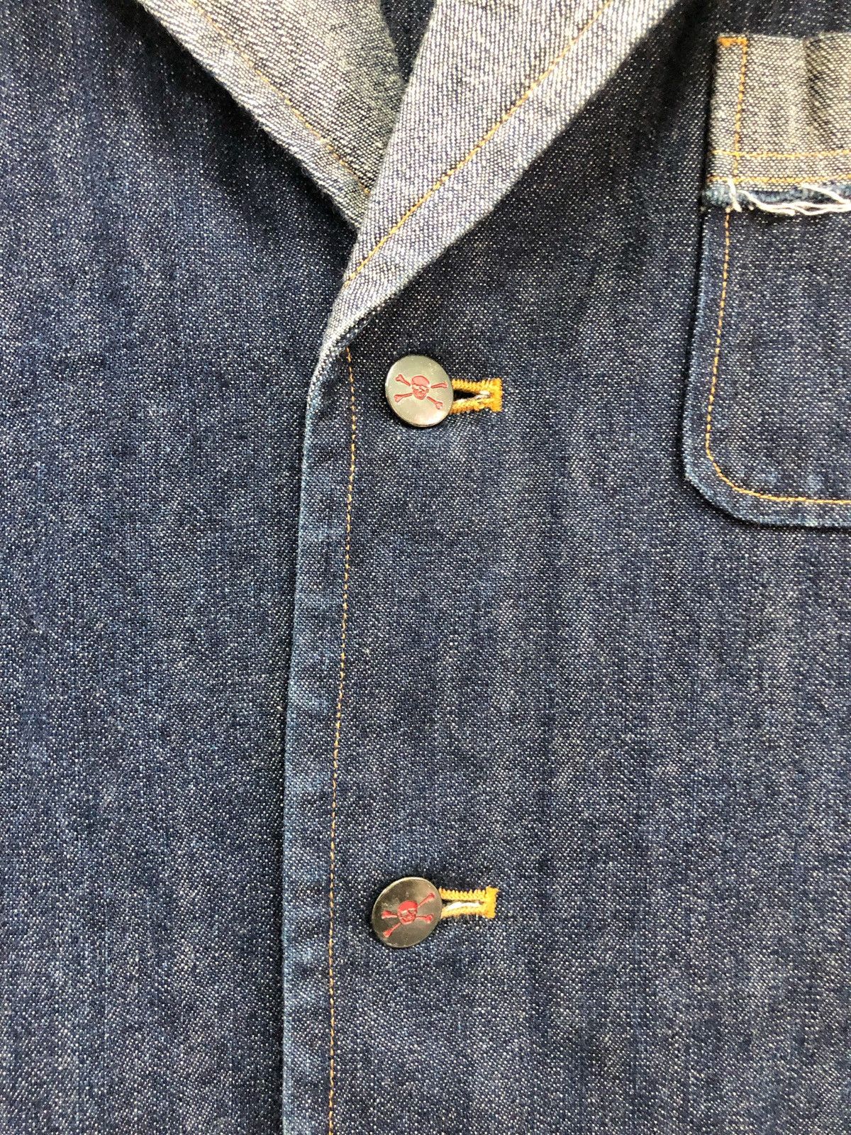 Super Lovers 1990s SUPER LOVER Japan denim blazer jacket Size US M / EU 48-50 / 2 - 19 Thumbnail