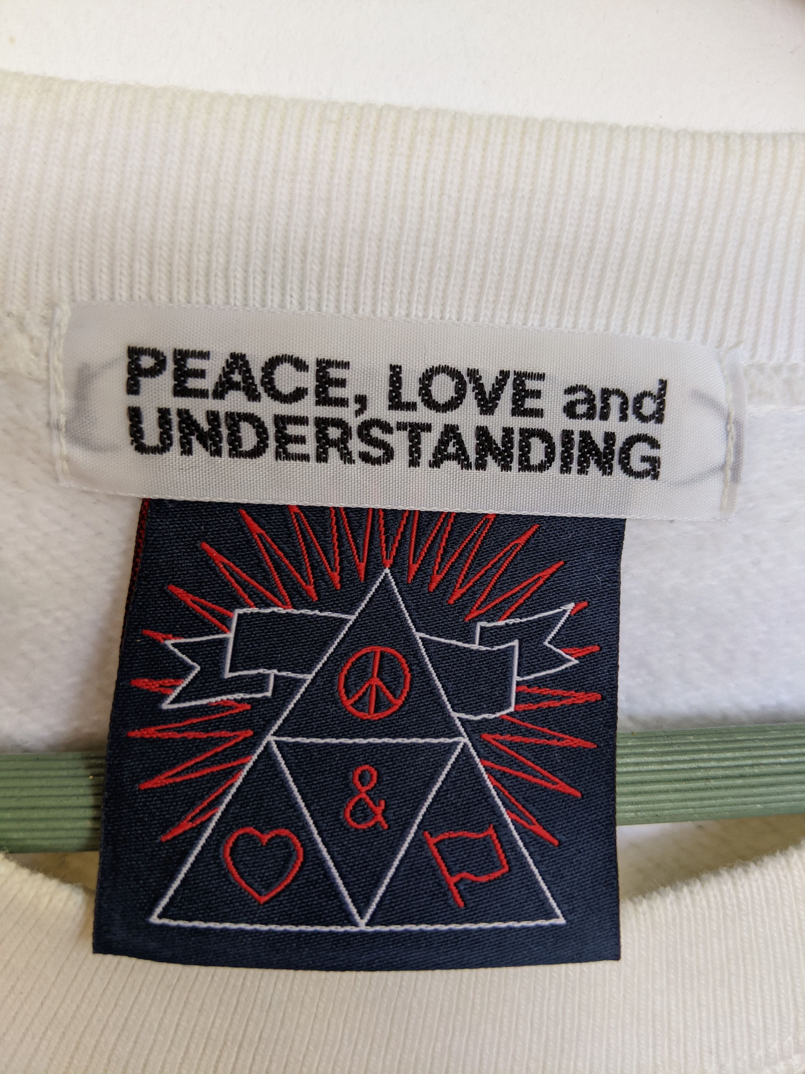 Vintage Vintage Peace,Love And Understanding Sweatshirt Size US L / EU 52-54 / 3 - 5 Thumbnail