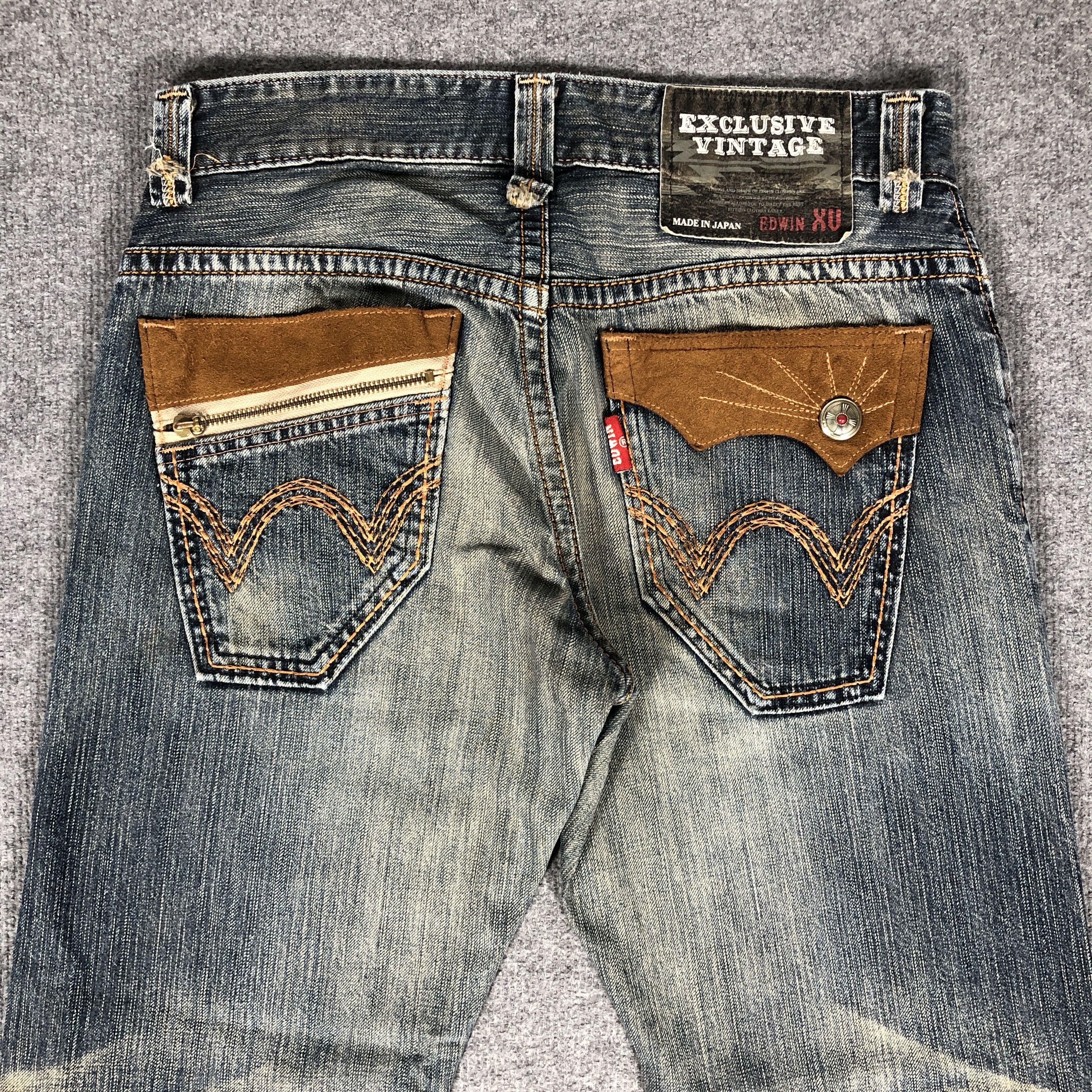 Edwin × Vintage Vintage Edwin Japan 423XVS Jeans L1165 Size US 32 / EU 48 - 8 Thumbnail